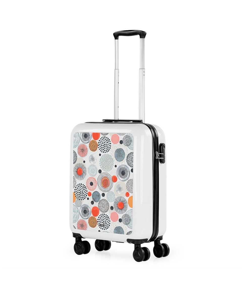 Imagen 2 de Maleta de cabina spring rígida con capacidad de 40 l. - Jaslen - Blanco Blanco