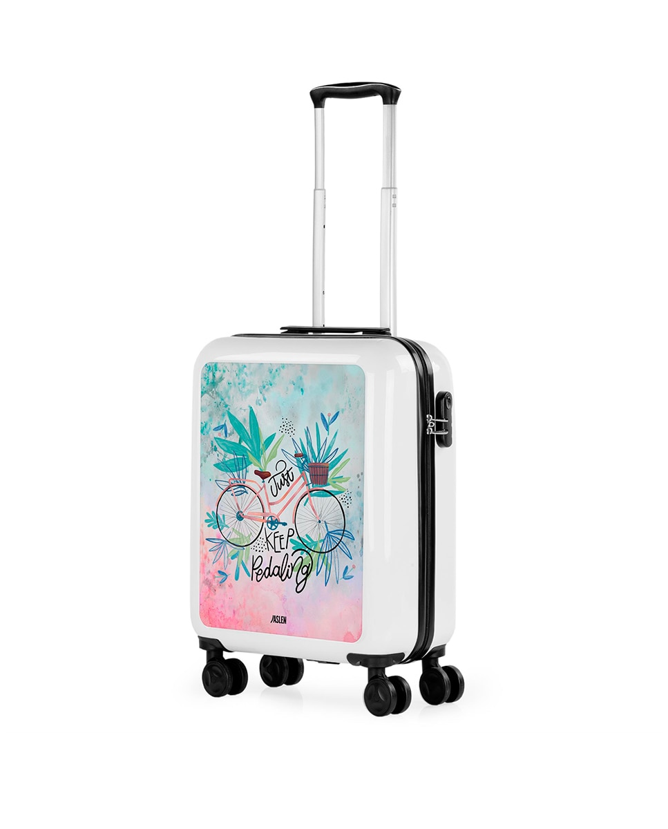 Imagen 2 de Maleta de cabina spring rígida con capacidad de 40 l. - Jaslen - Rosa Rosa