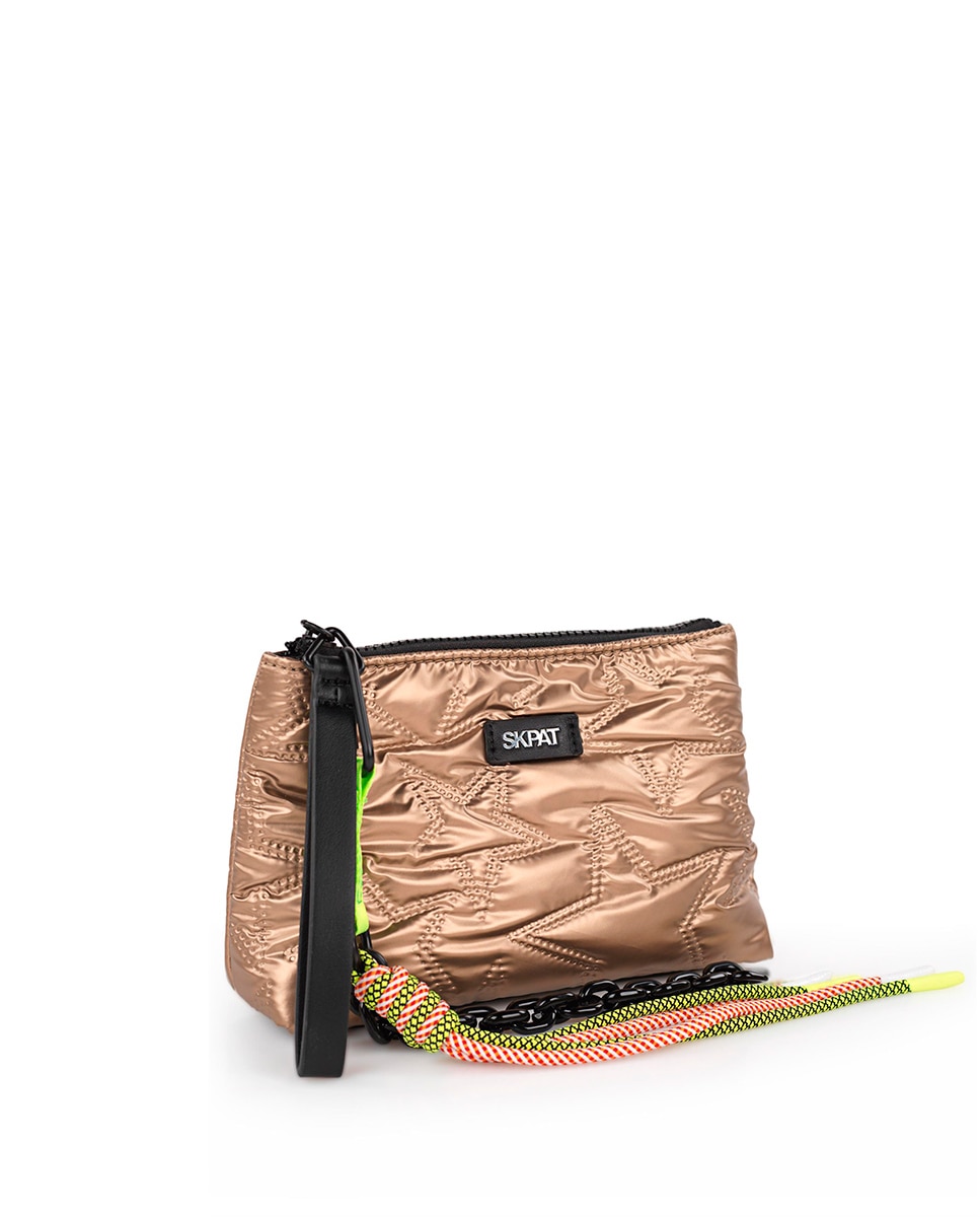 Neceser de viaje con asa muñeca Meilen - SKPAT - Bronce metalizado Bronce metalizado-2