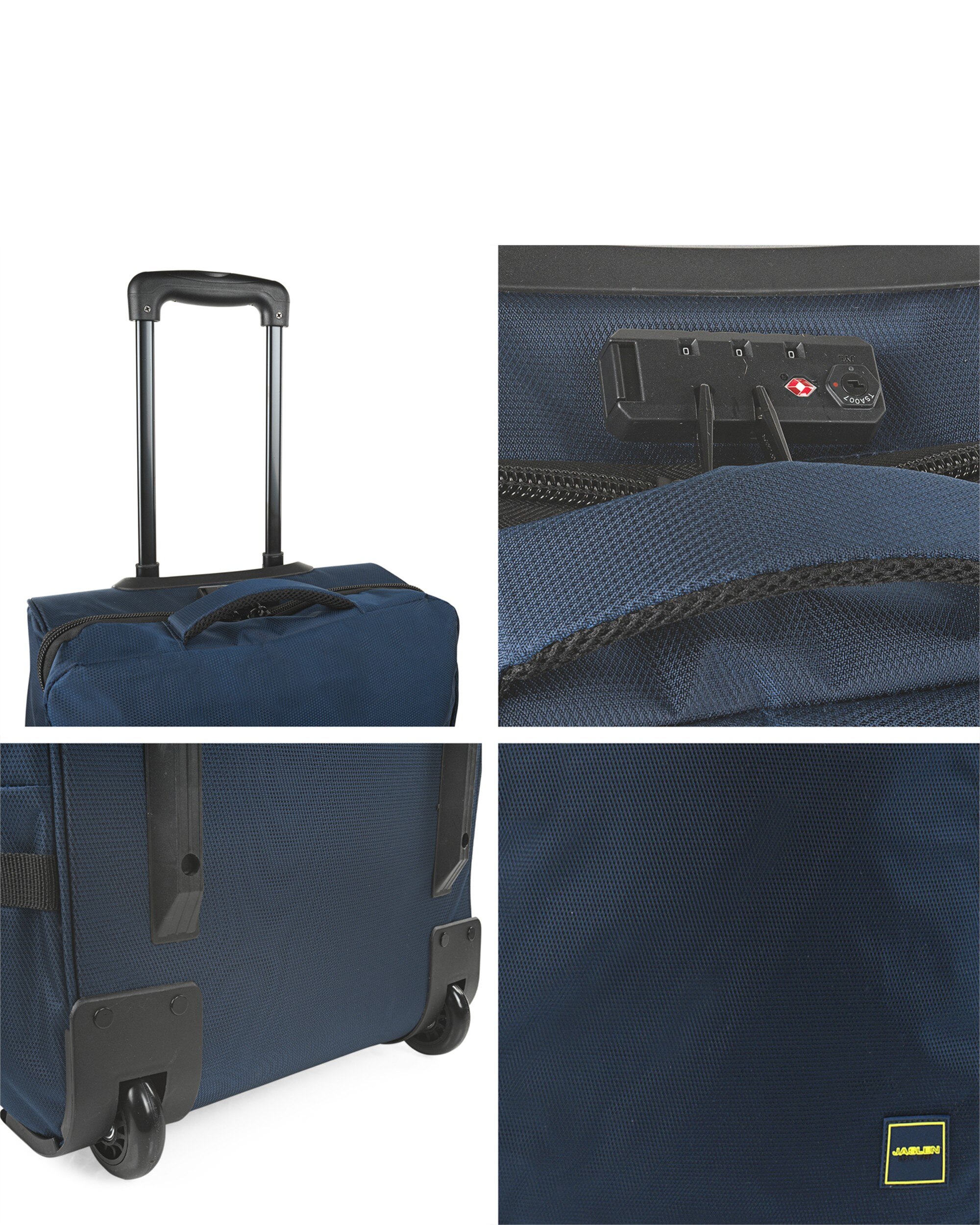 Imagen 5 de Maleta cabina extensible treviso blanda con capacidad hasta 40l. - Jaslen - Azul marino Azul marino
