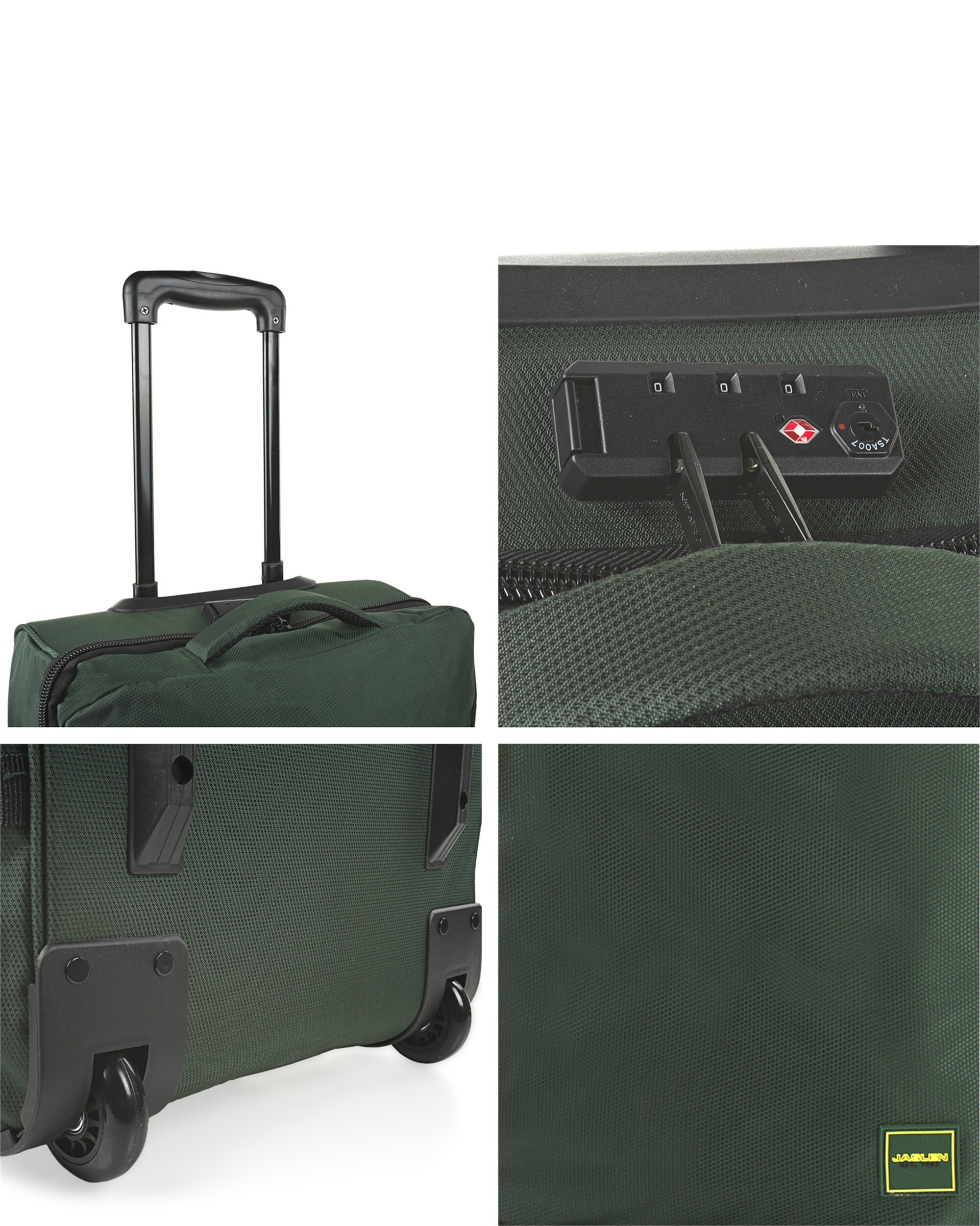 Imagen 5 de Maleta cabina extensible treviso blanda con capacidad hasta 40l. - Jaslen - Kaki Kaki