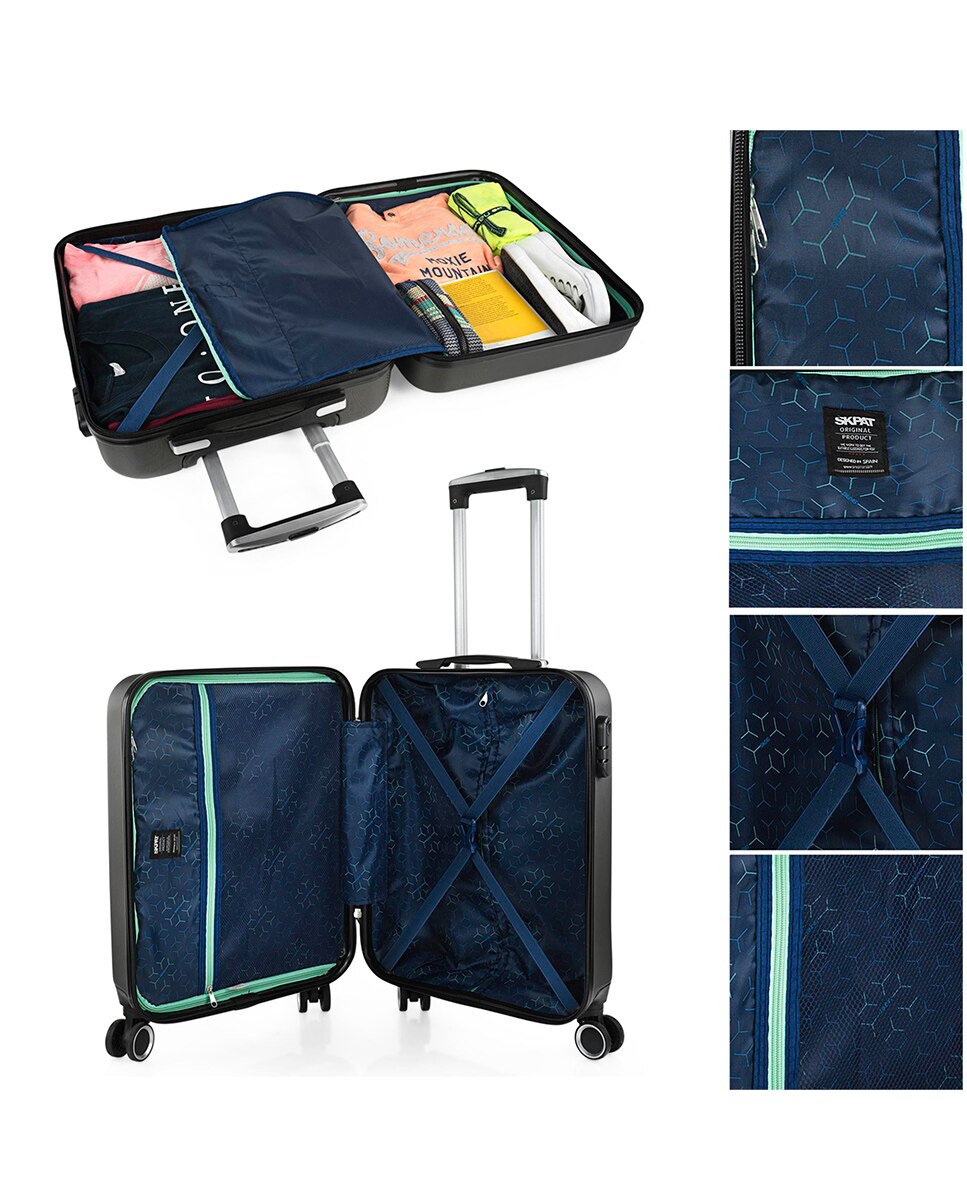 Maleta cabina Nantes rígida con capacidad 35 L - SKPAT - Gris oscuro Gris oscuro-4