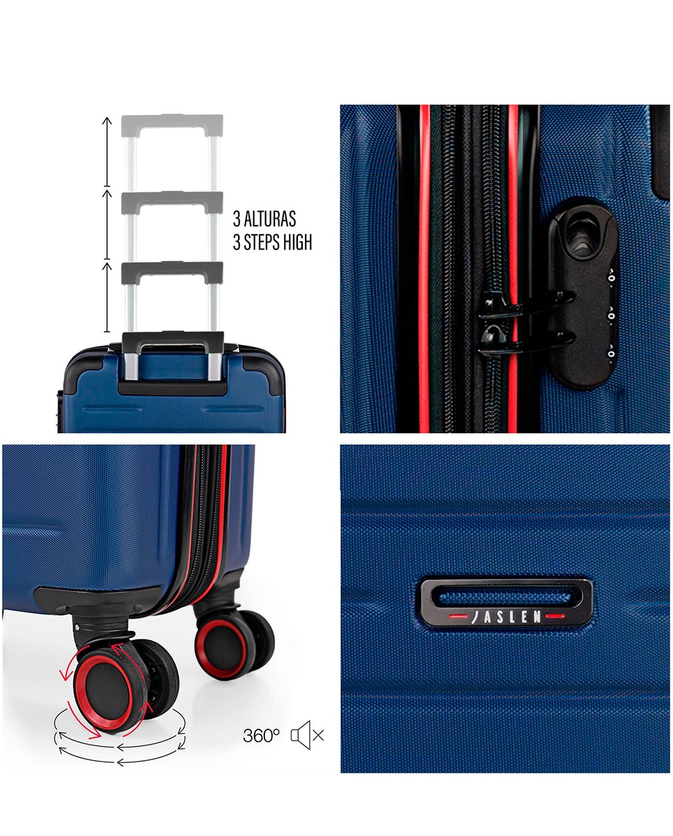 Imagen 3 de Maleta de cabina turin con capacidad de 38l - Jaslen - Azul Azul