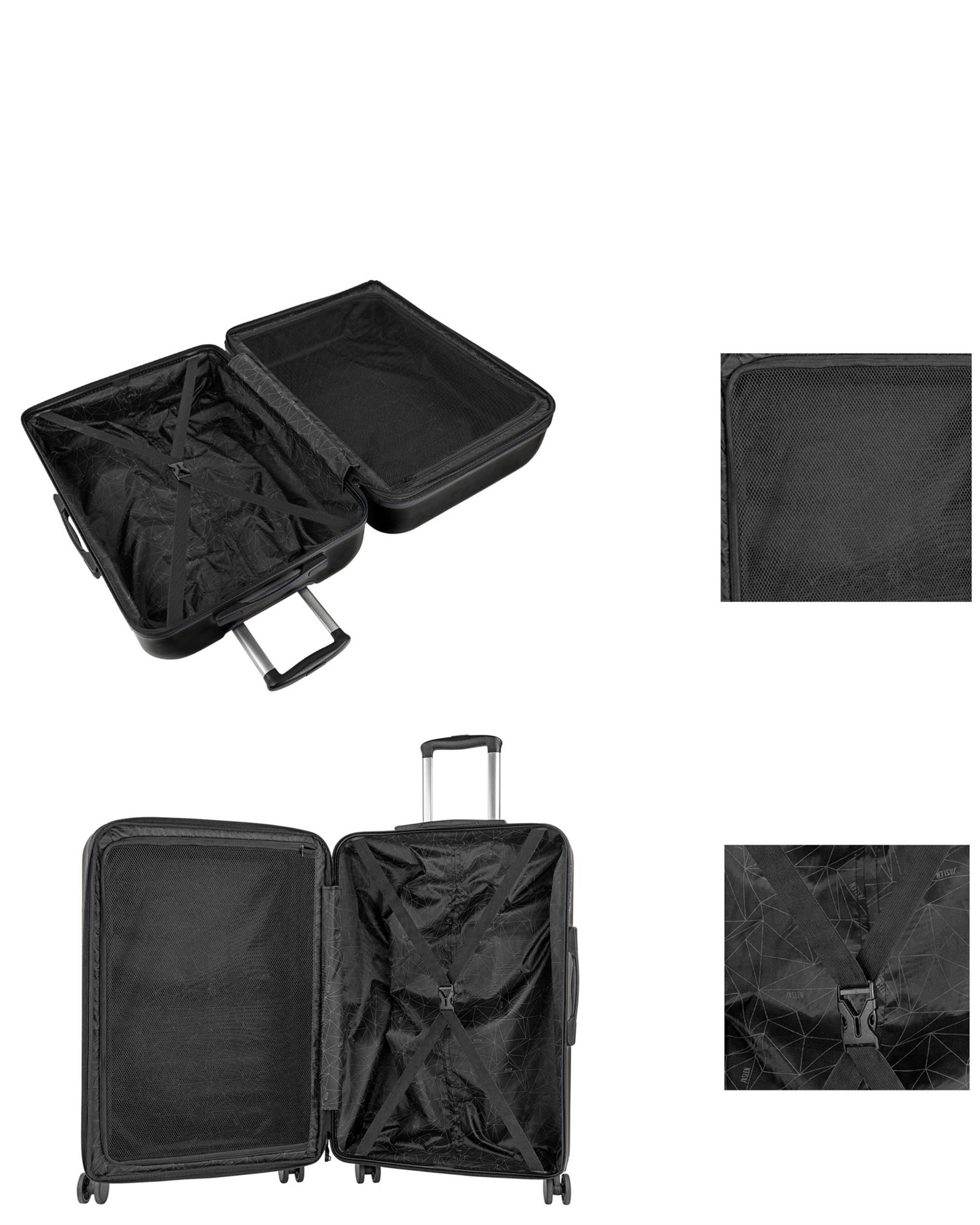 Imagen 4 de Maleta grande toulouse rígida con capacidad de 80 l. - Jaslen - Negro Negro