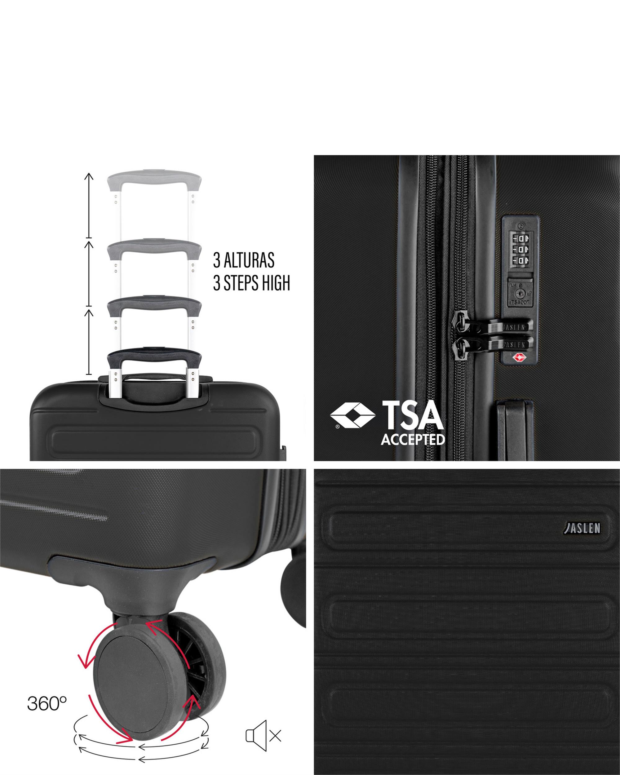Imagen 5 de Maleta grande toulouse rígida con capacidad de 80 l. - Jaslen - Negro Negro