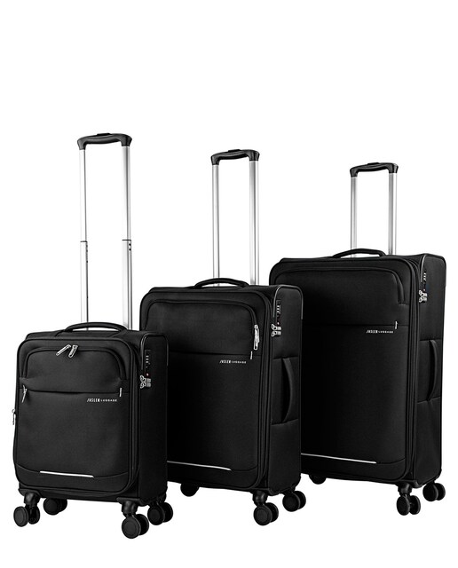 Imagen 0 de Juego de maletas (Cabina, Mediana y Grande) semirrígidas con capacidad de 88 L