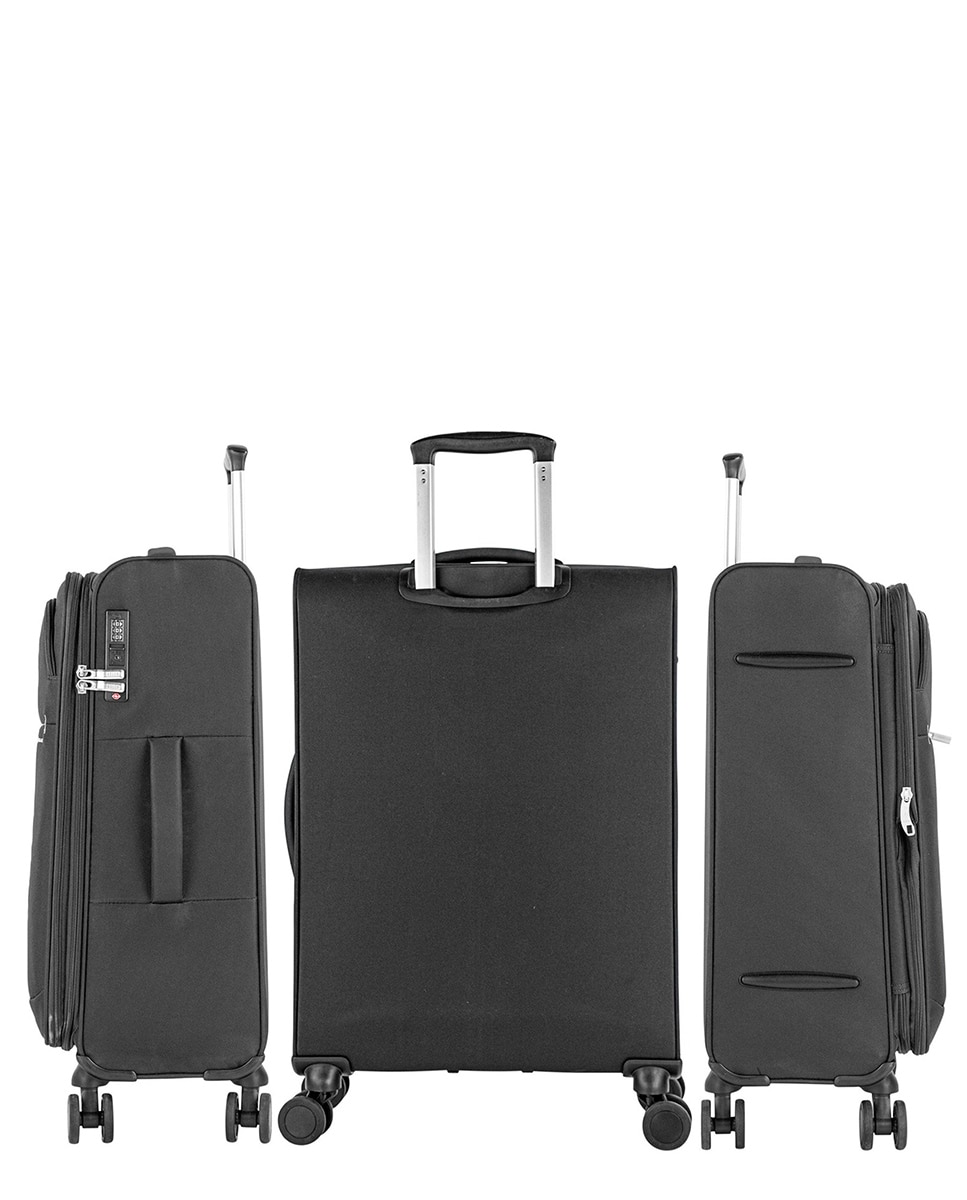 Maleta mediana bradford semi-rígida con capacidad de 58 l - Jaslen - Negro Negro-3