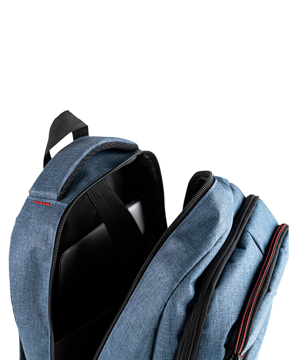 Mochila de viaje cabina newport para portatil de 15,6p - Jaslen - Azul claro Azul claro-6