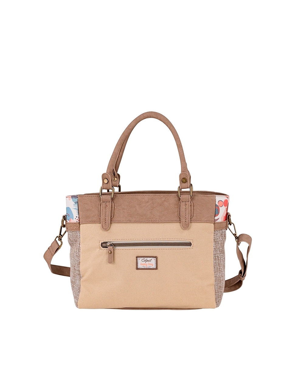 Bolso de mano con diseño refinado - SKPAT - Marrón Marrón-3