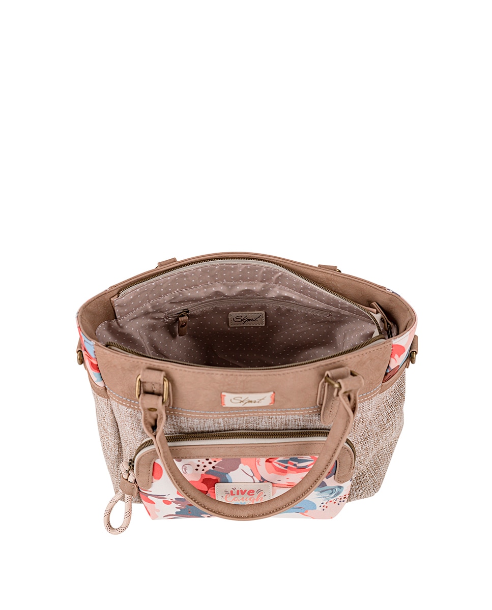 Bolso de mano con diseño refinado - SKPAT - Marrón Marrón-2