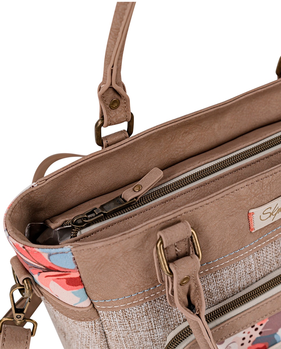 Bolso de mano con diseño refinado - SKPAT - Marrón Marrón-4