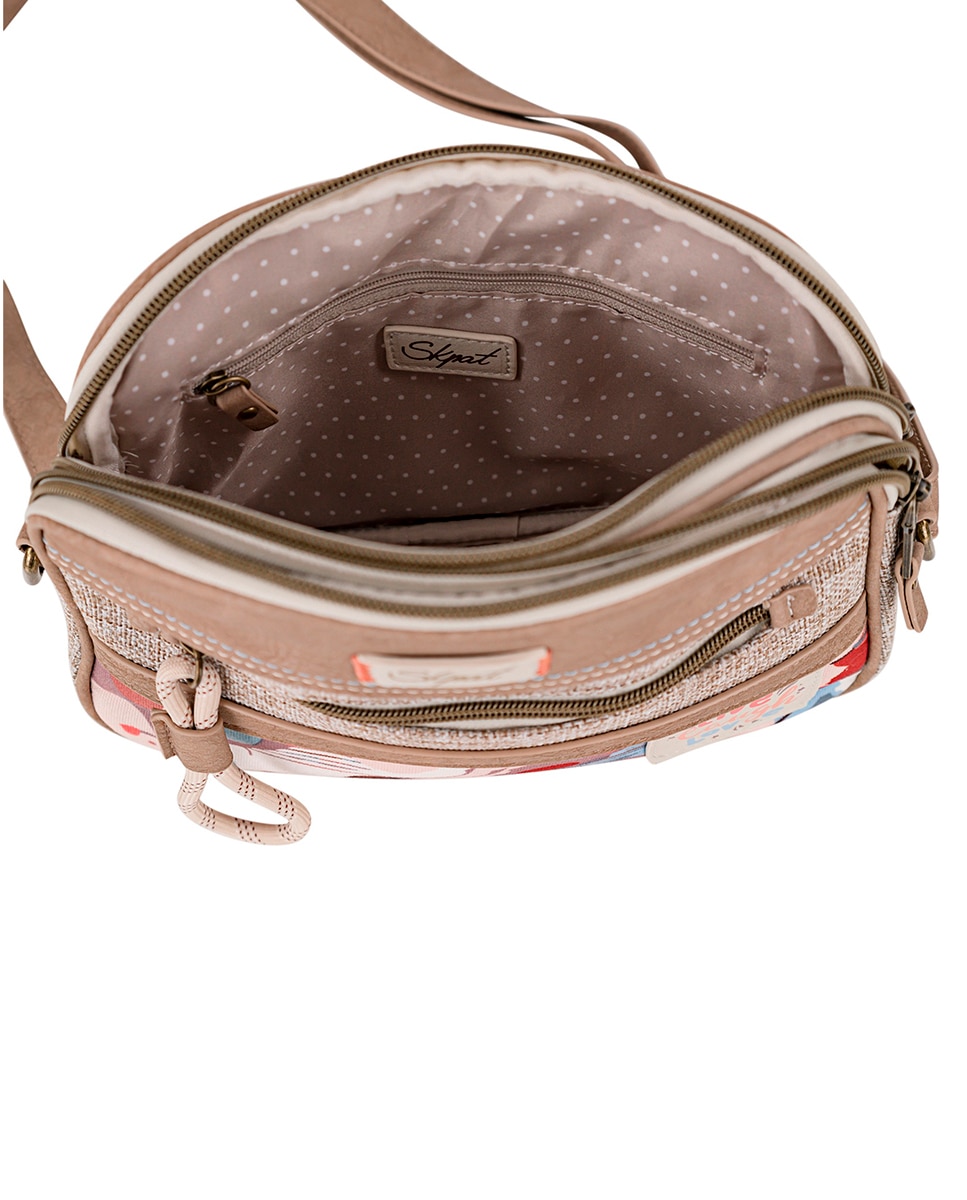 Bolso bandolera leyre con herrajes metálicos resistentes - SKPAT - Marrón Marrón-3