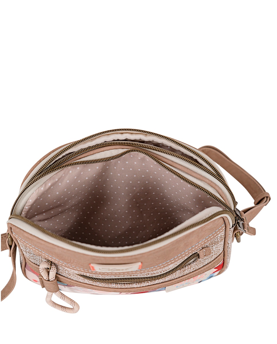 Bolso bandolera leyre con herrajes metálicos resistentes - SKPAT - Marrón Marrón-2