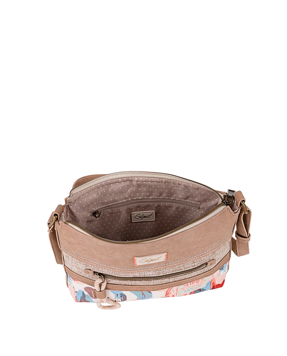 Bolso bandolera leyre con correa ajustable - SKPAT - Marrón Marrón-3