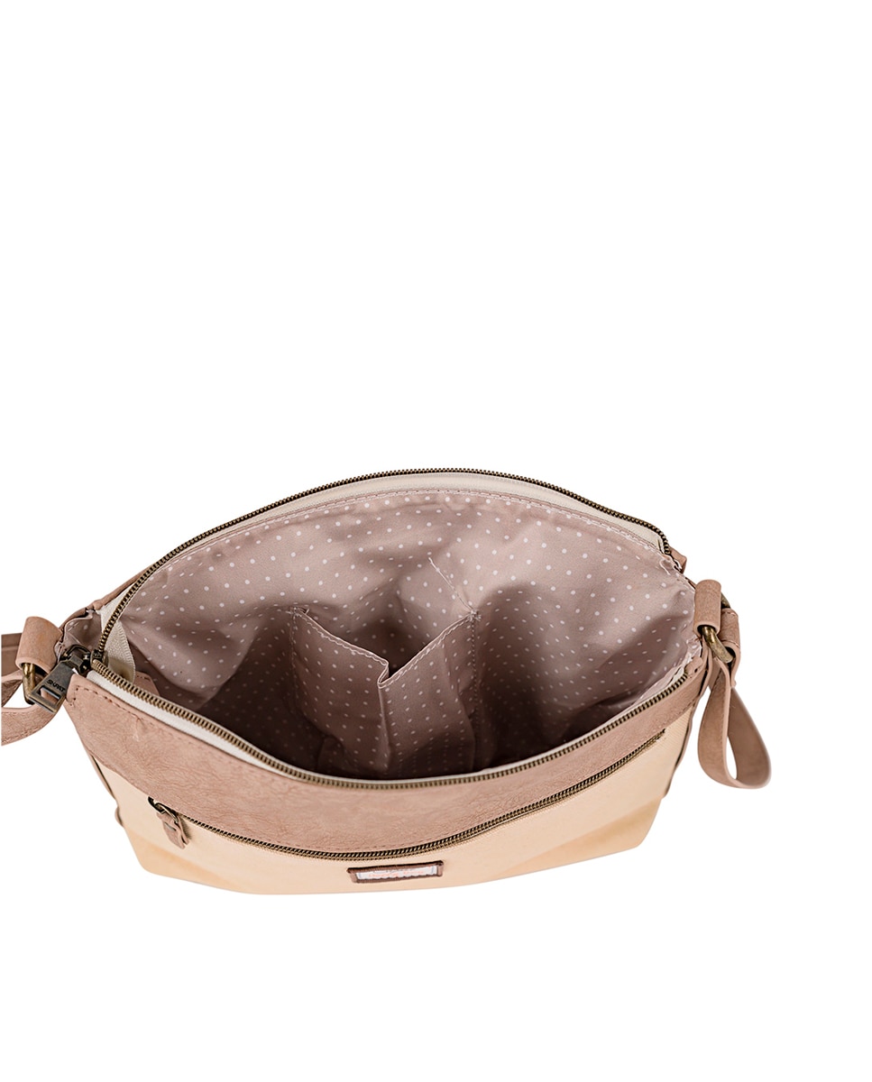 Bolso bandolera leyre con correa ajustable - SKPAT - Marrón Marrón-2