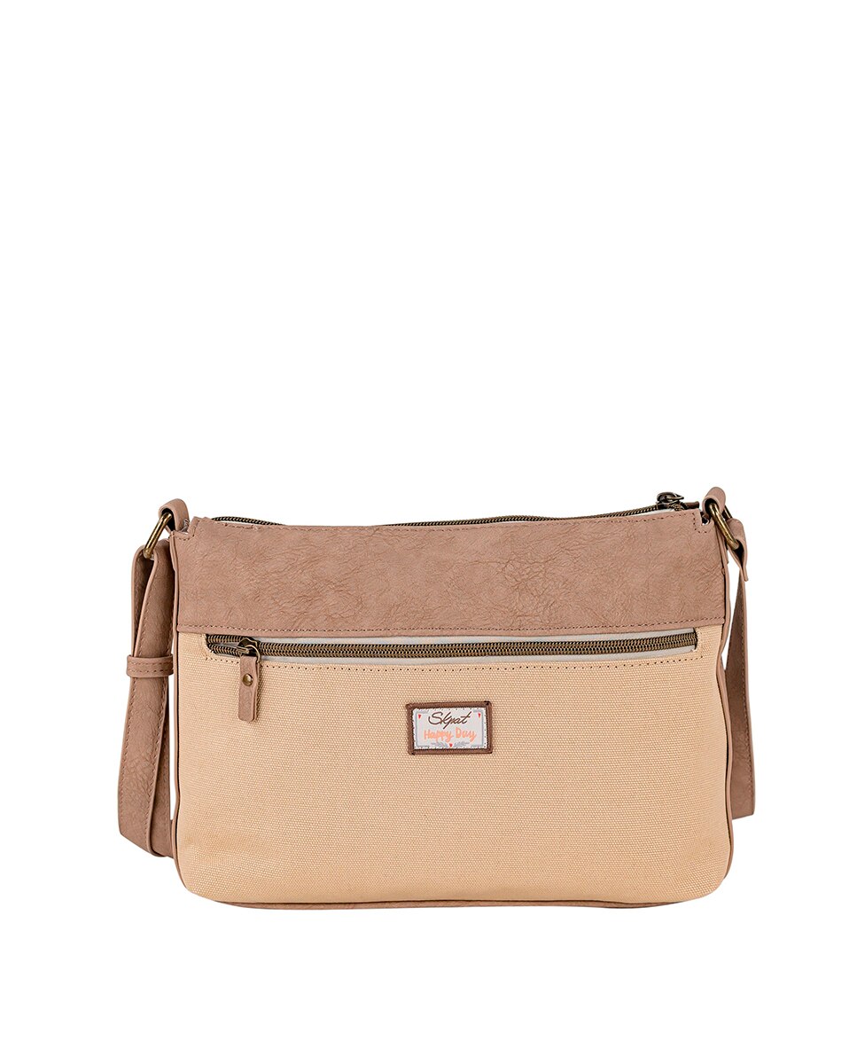 Bolso bandolera leyre con correa ajustable - SKPAT - Marrón Marrón-4