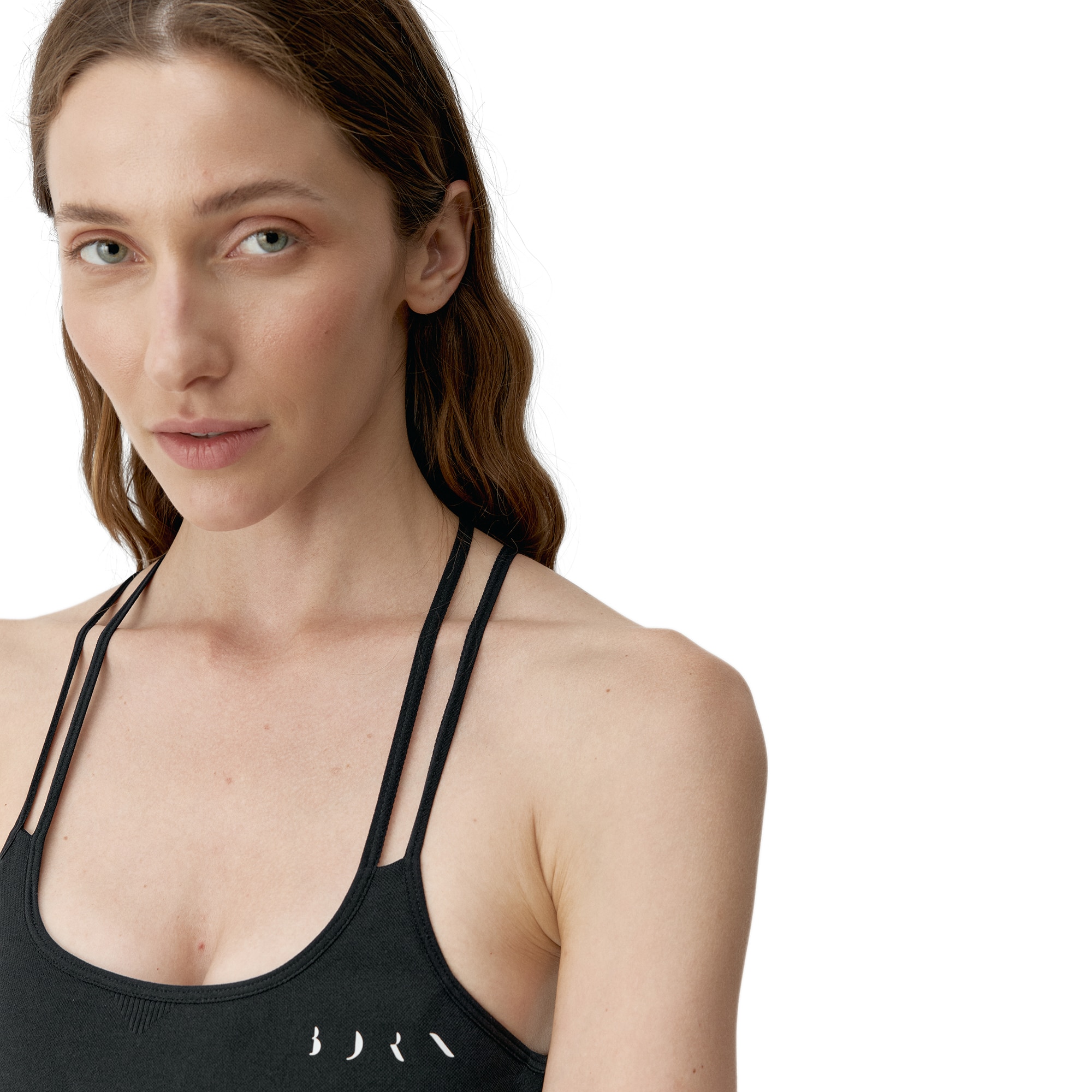Top de Mujer Hatha BORN - Negro Negro-3