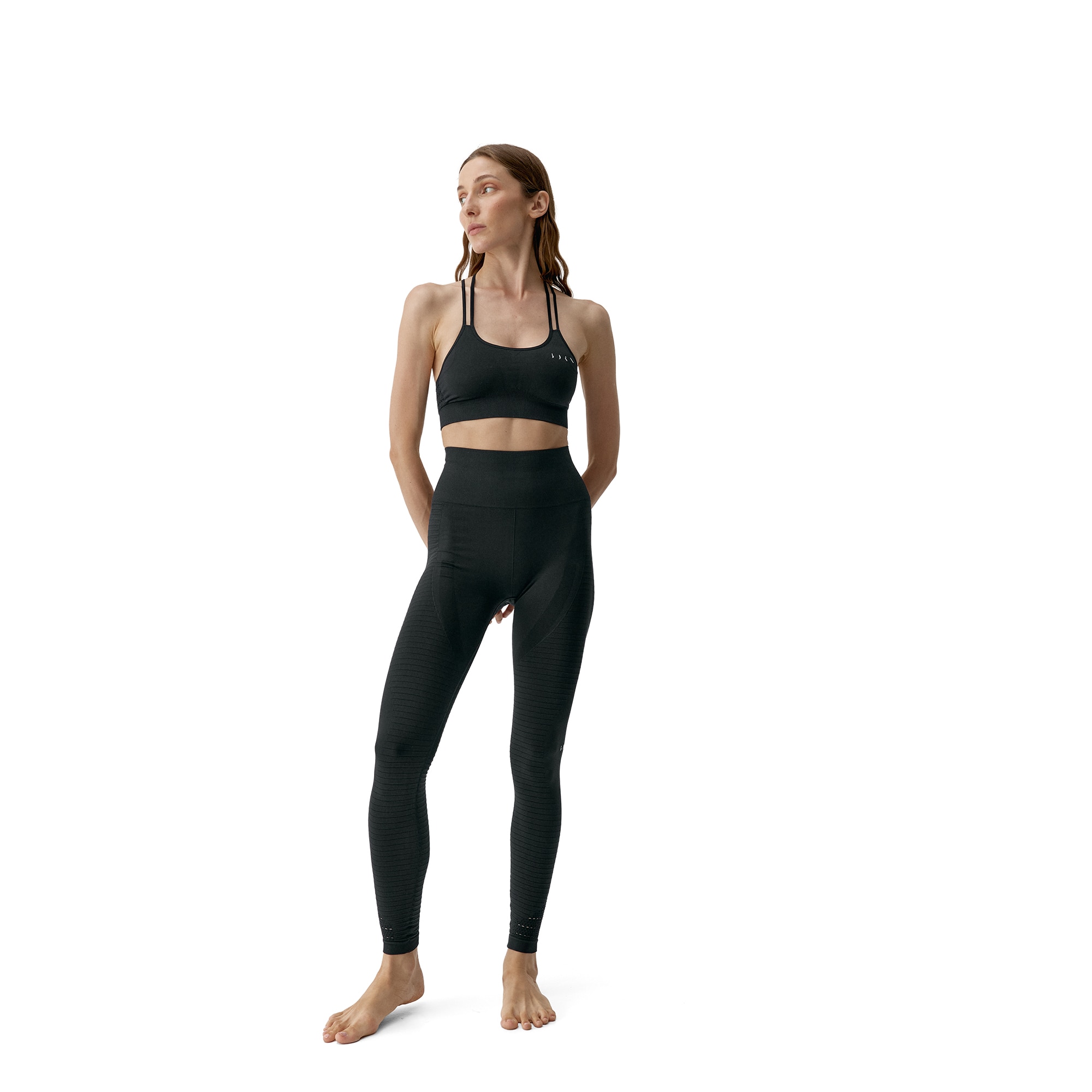 Top de Mujer Hatha BORN - Negro Negro-5