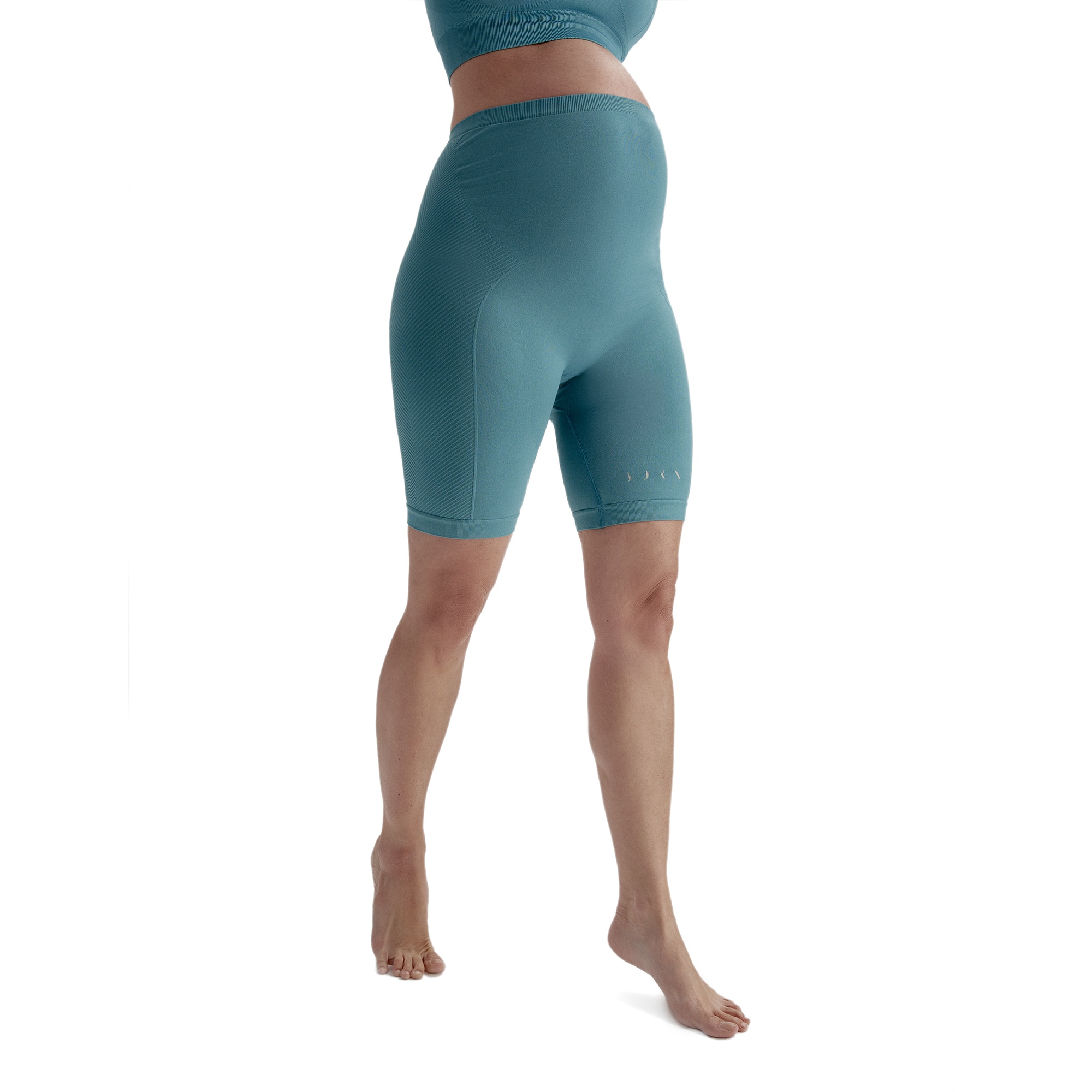 Born Short de mujer Mommy Biker Living Yoga Azul celeste