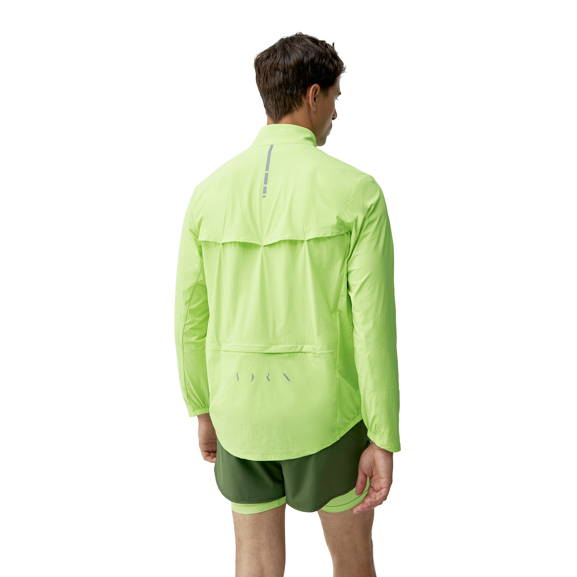 Chaqueta de hombre Nyasa Born Living Yoga - Verde neón Verde neón-2