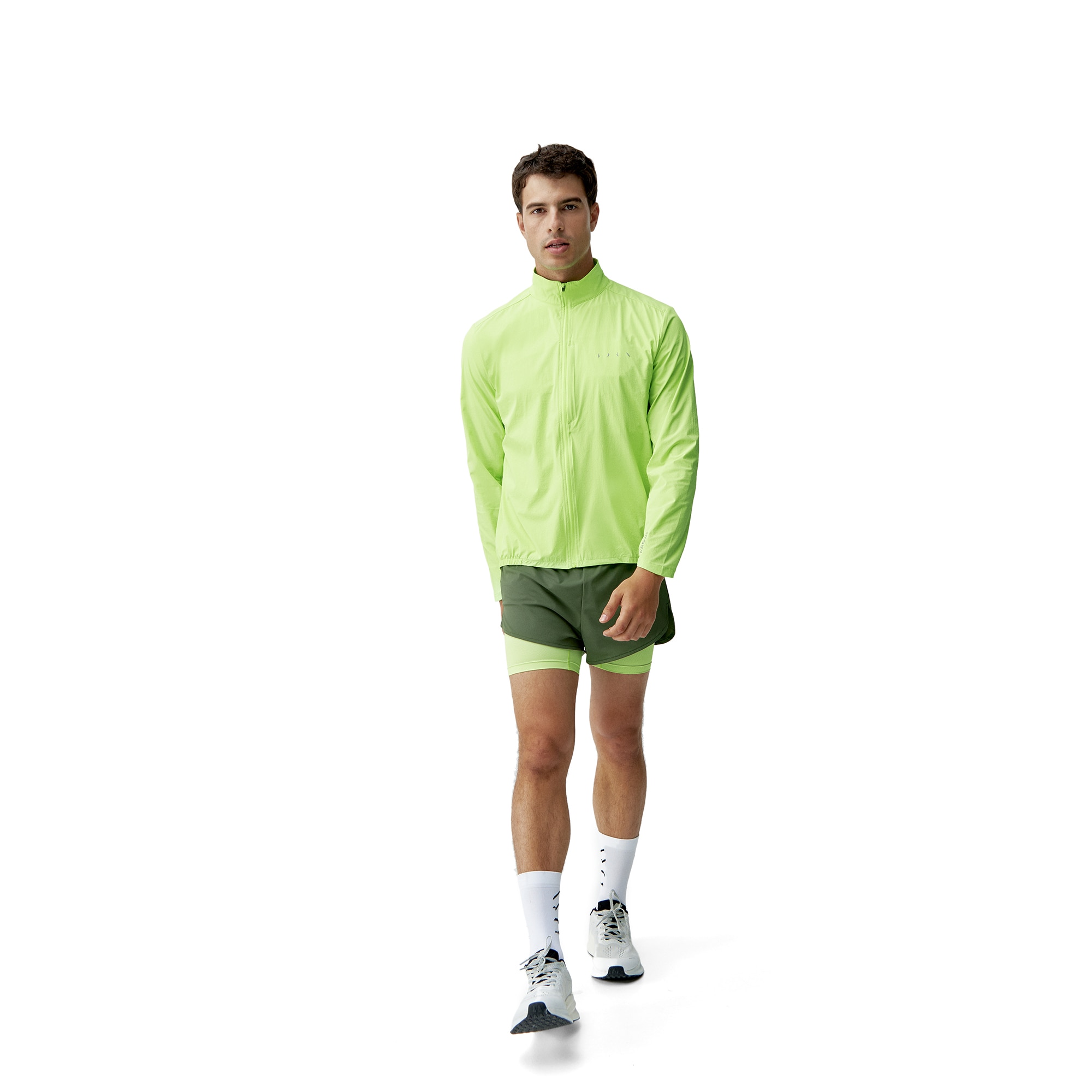 Chaqueta de hombre Nyasa Born Living Yoga - Verde neón Verde neón-4