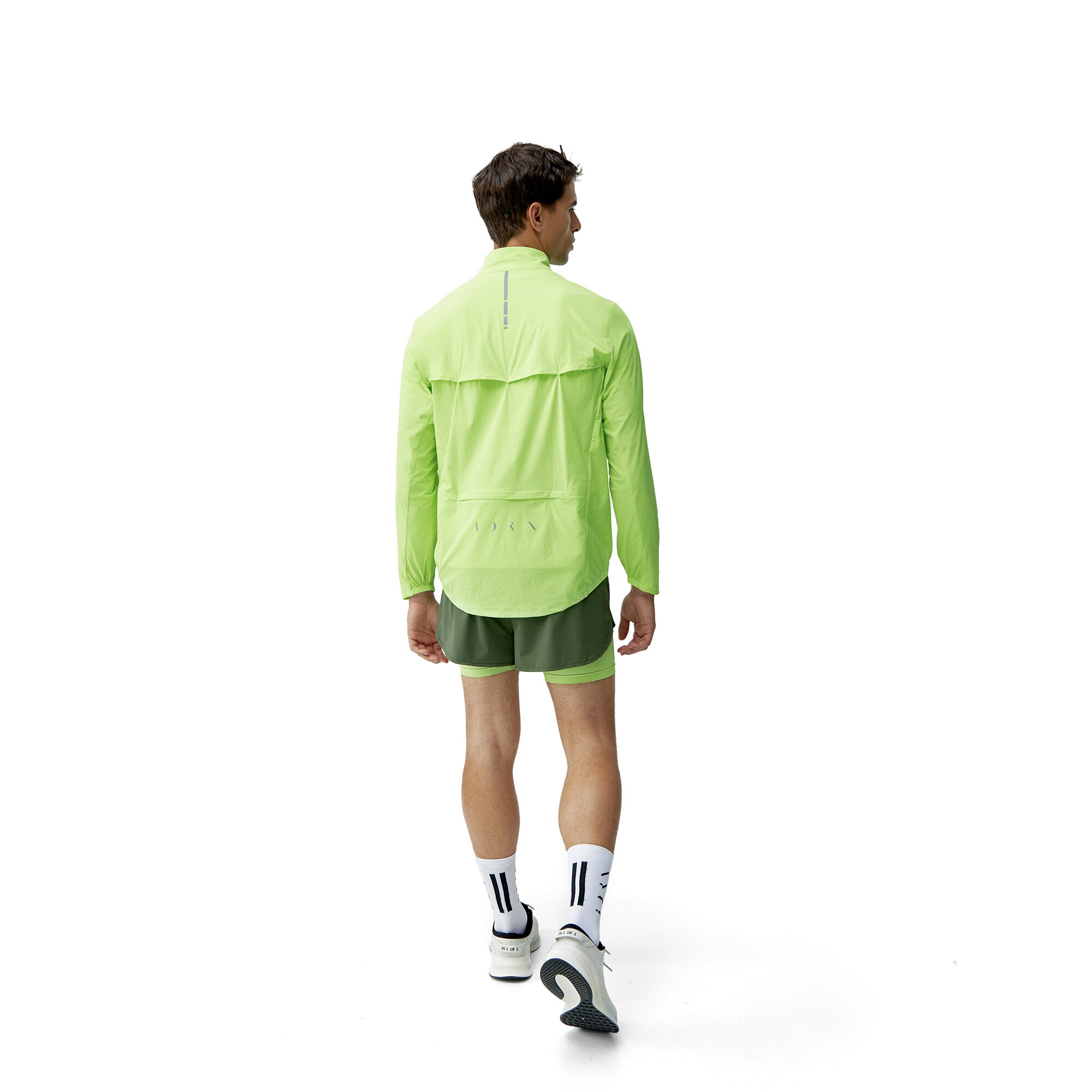 Chaqueta de hombre Nyasa Born Living Yoga - Verde neón Verde neón-5