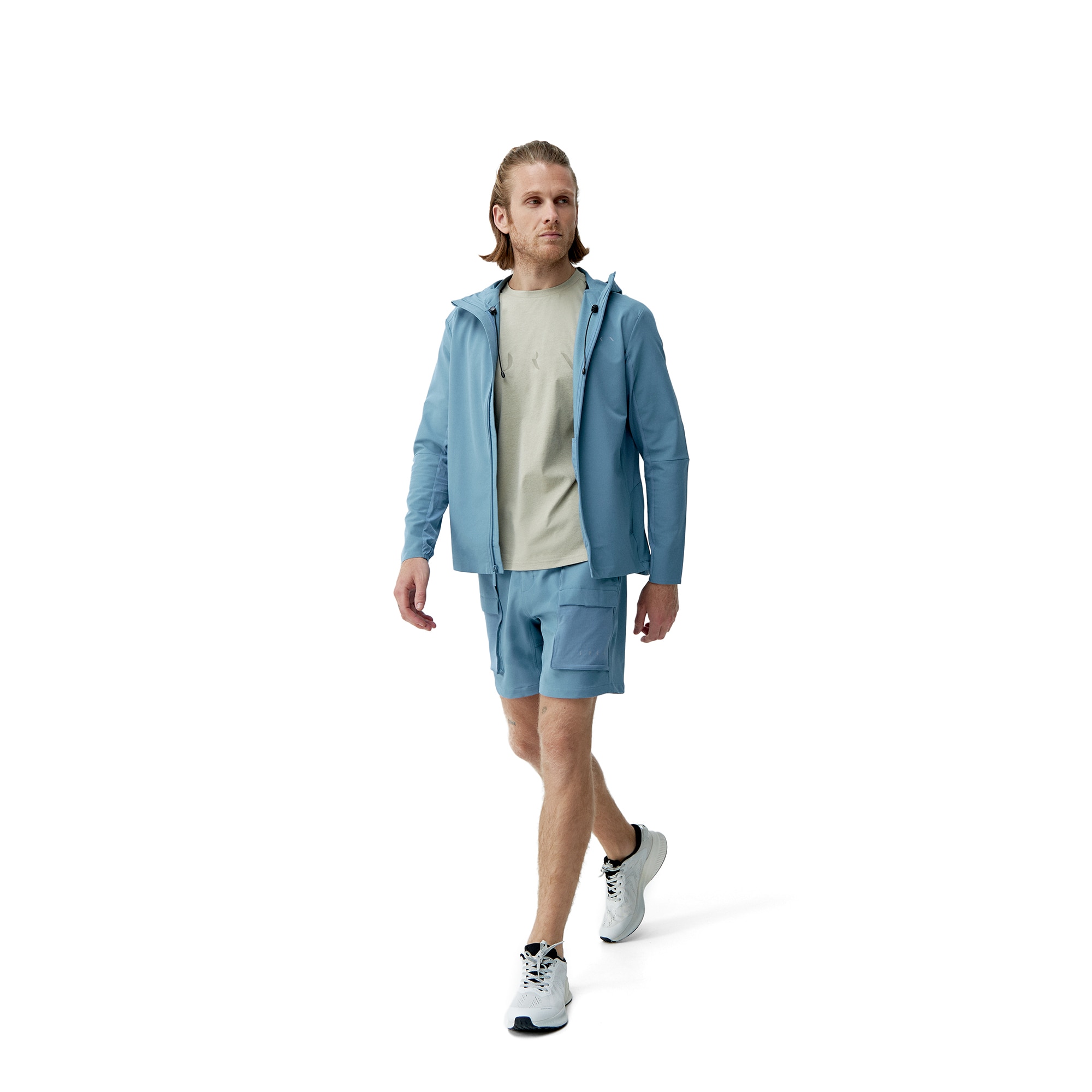 Chaqueta de hombre Sittang Born Living Yoga - Azul celeste Azul celeste-4