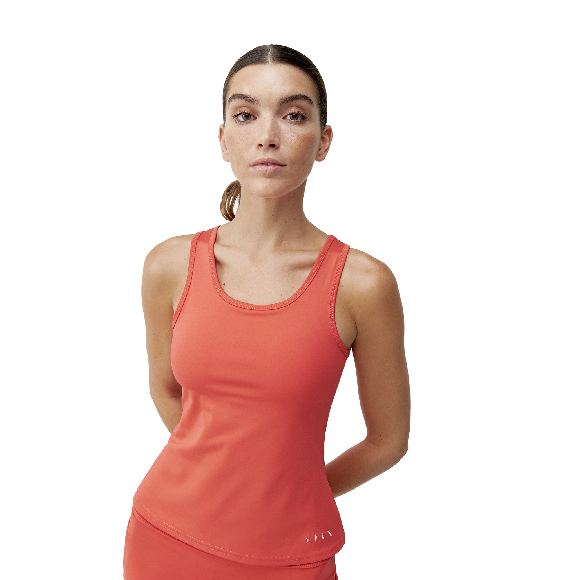 Born Camiseta de mujer Davis Living Yoga Coral