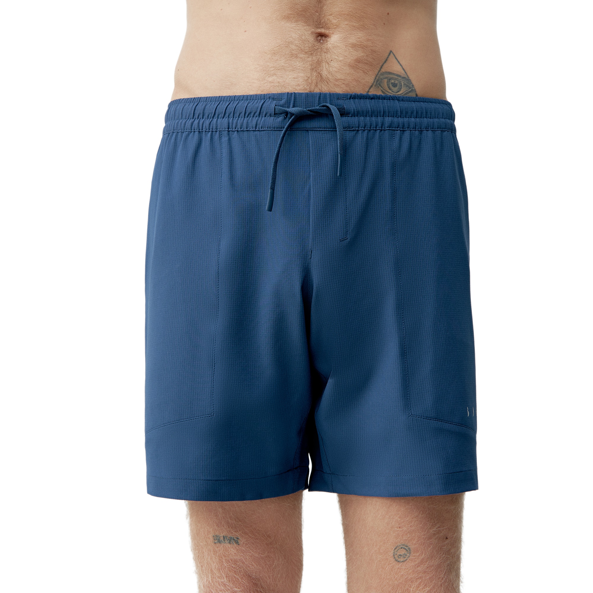 Born Pantalones cortos de hombre Rhein Living Yoga Azul denim