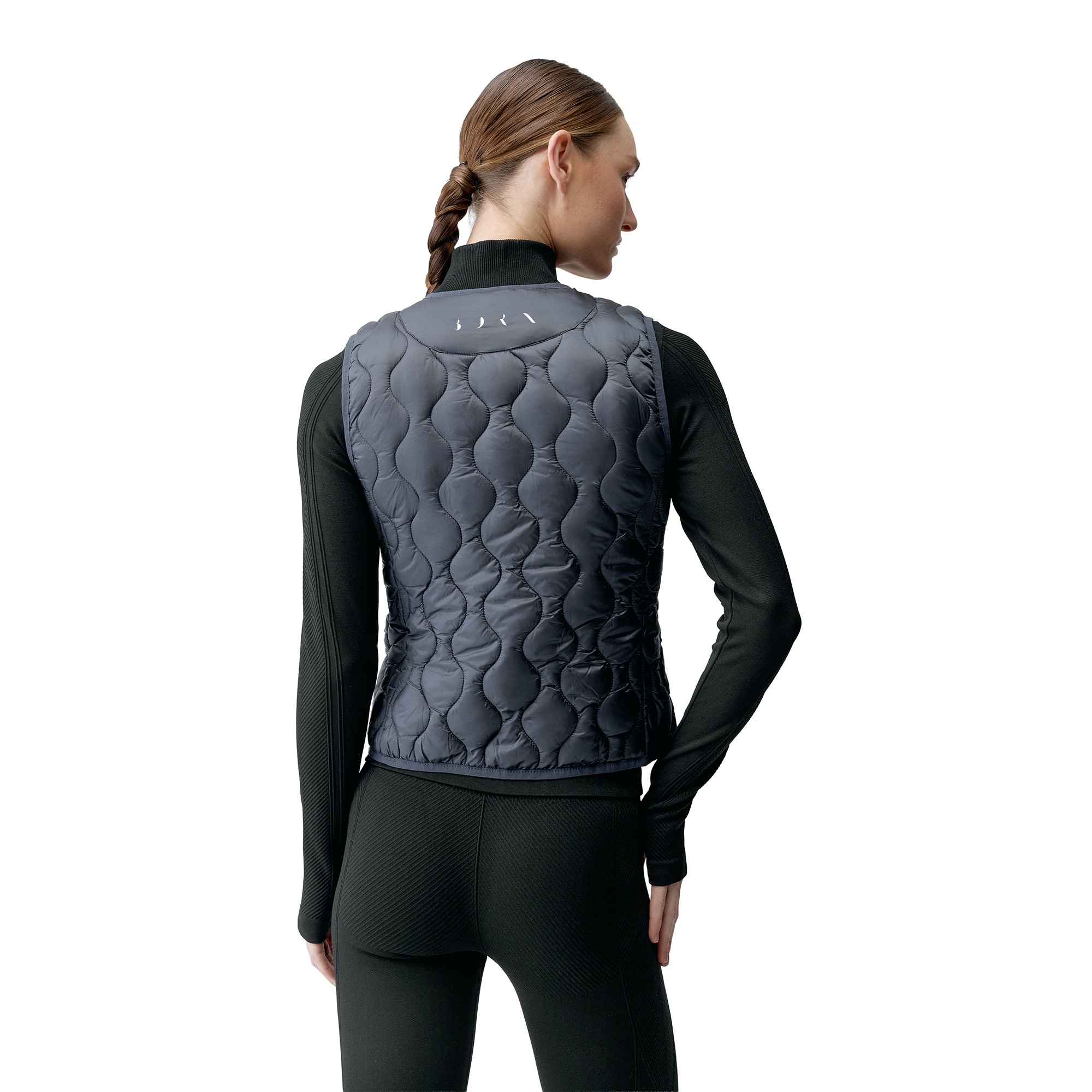 Chaleco de mujer Kenal Born Living Yoga - Gris oscuro metalizado Gris oscuro metalizado-2