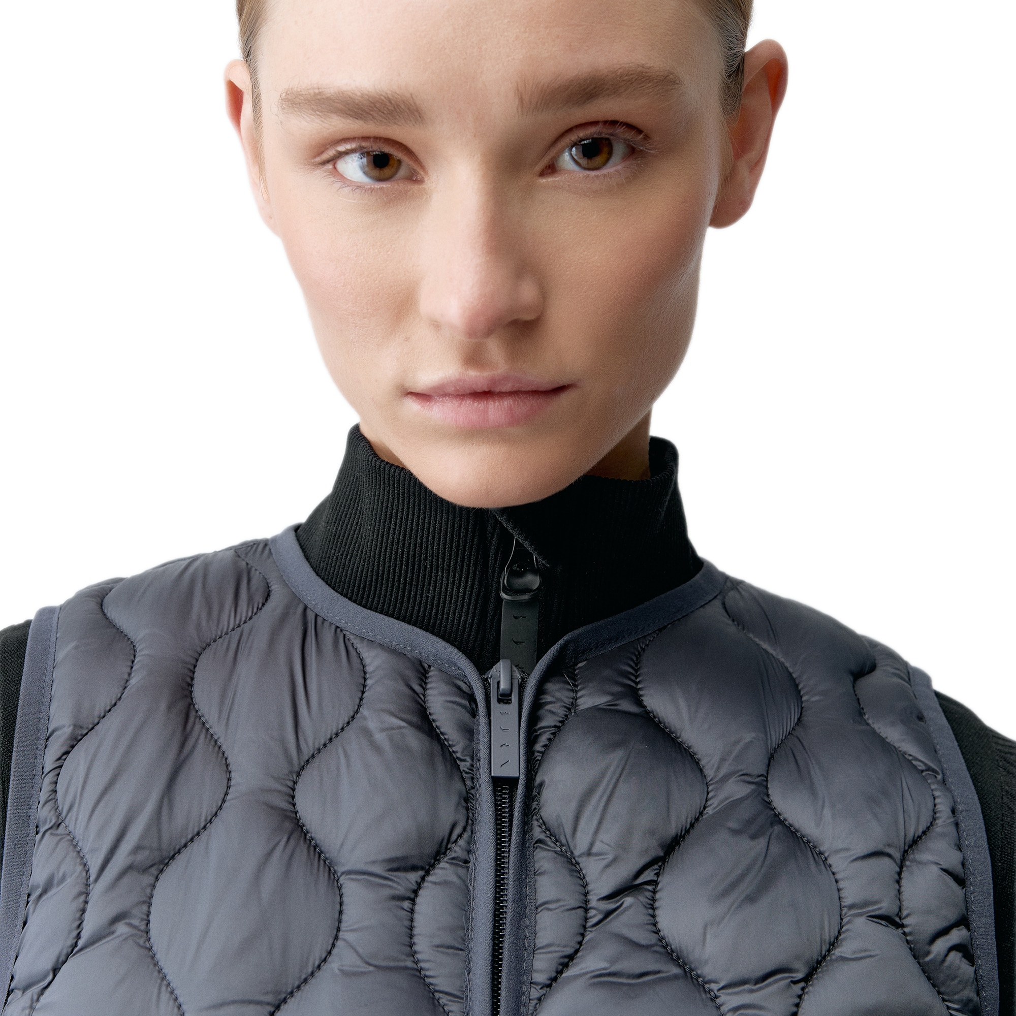 Chaleco de mujer Kenal Born Living Yoga - Gris oscuro metalizado Gris oscuro metalizado-3