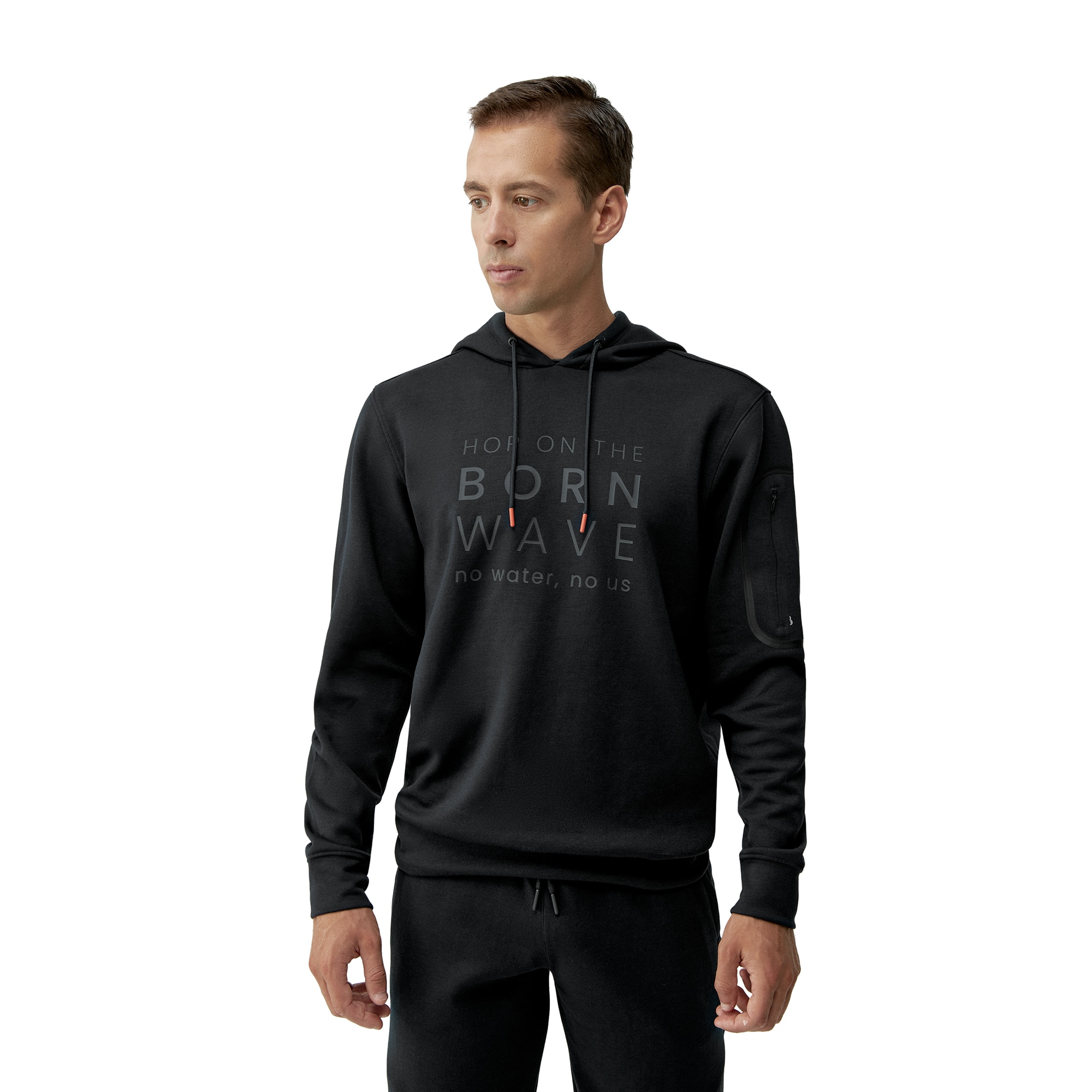 Sudadera de hombre Waikato Born Living Yoga - Negro Negro-1