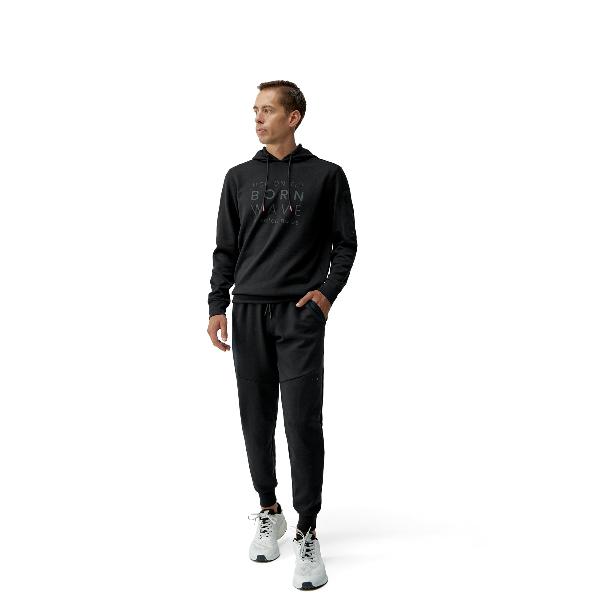Sudadera de hombre Waikato Born Living Yoga - Negro Negro-3