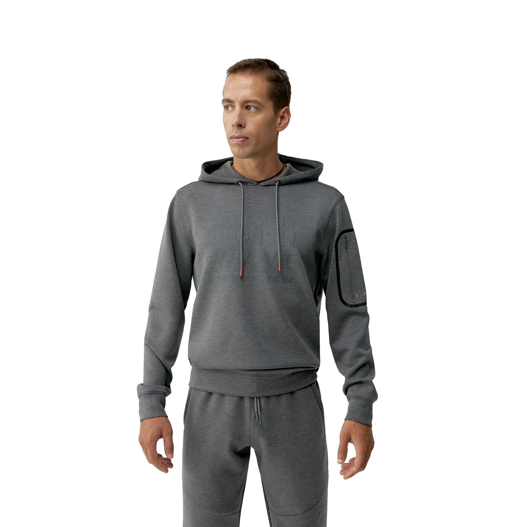 Sudadera de hombre Waikato Born Living Yoga - Gris Piedra Gris Piedra-1