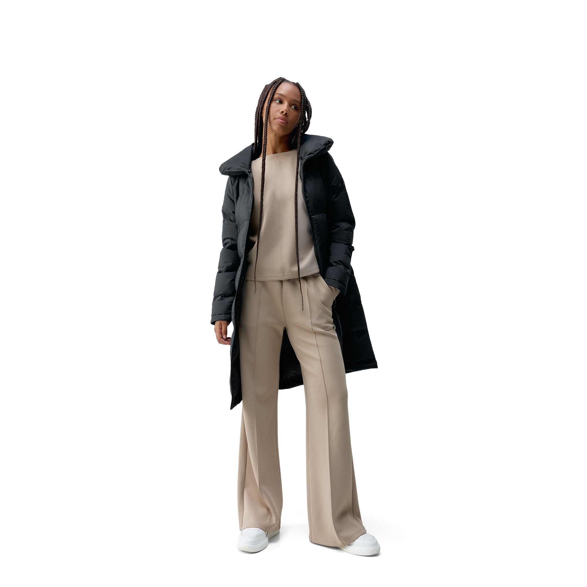Chaqueta de mujer Coat Born Living Yoga - Negro Negro-4