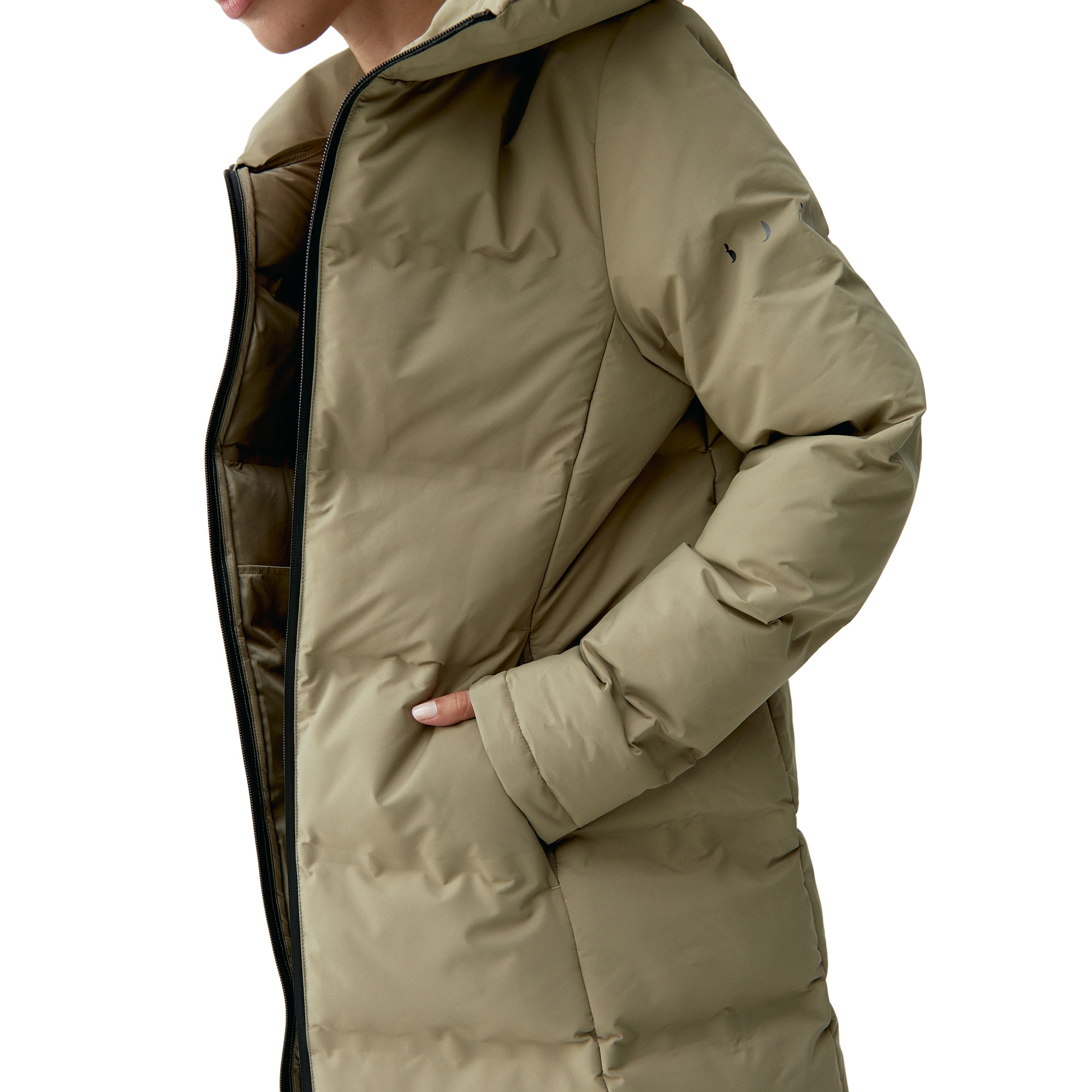 Chaqueta de mujer Coat Born Living Yoga - Beige Beige-3