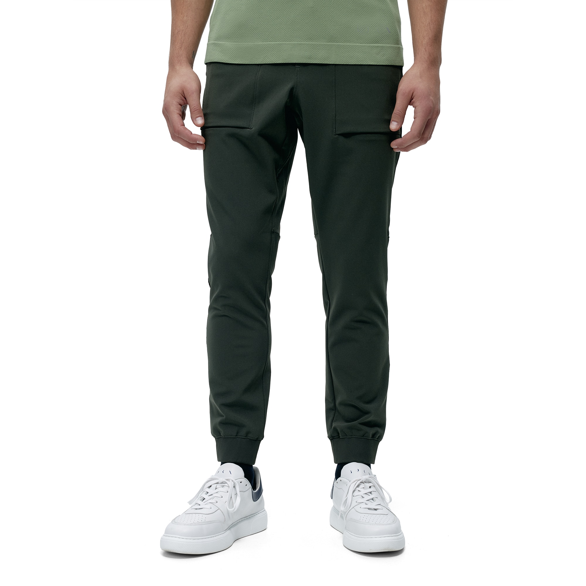 Born Pantalones de hombre Tiber Living Yoga Gris / Azul