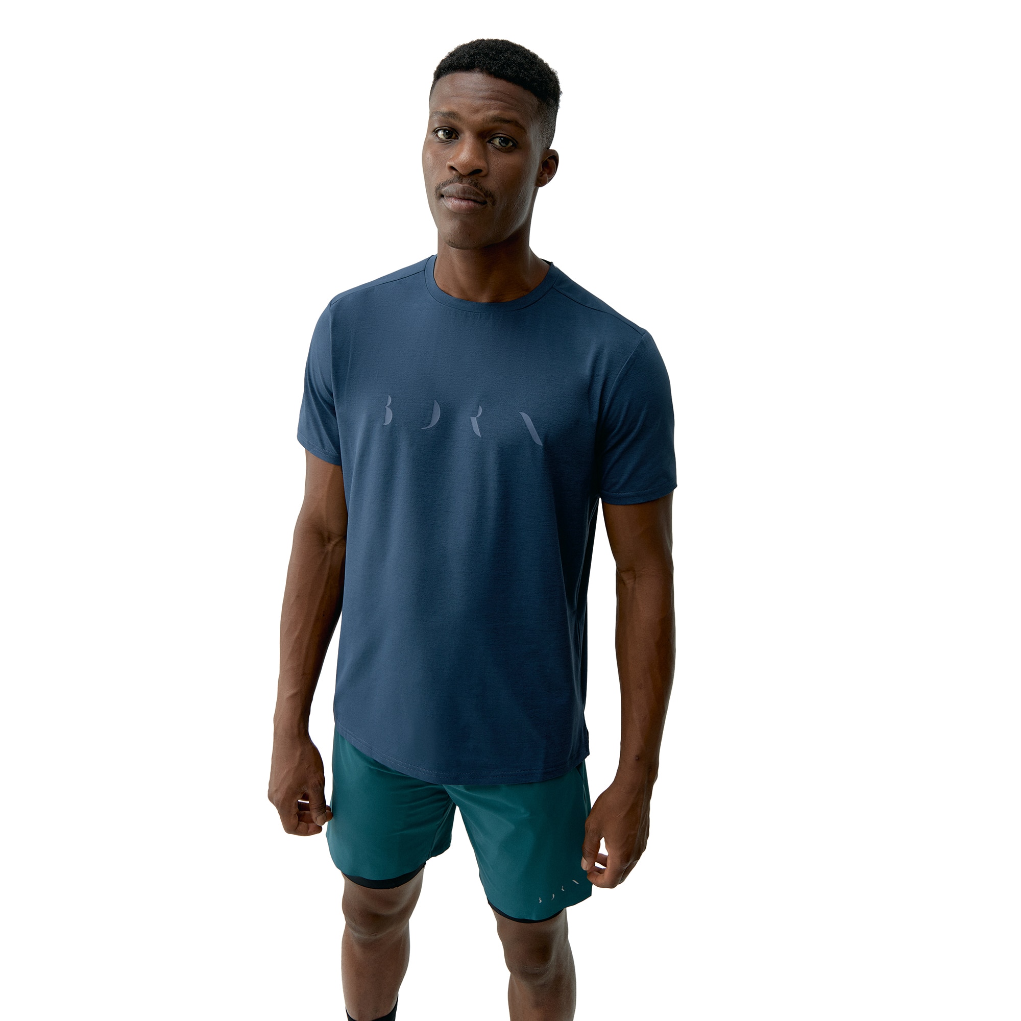 Camiseta de hombre Melville Born Living Yoga - Azul oscuro Azul oscuro-1