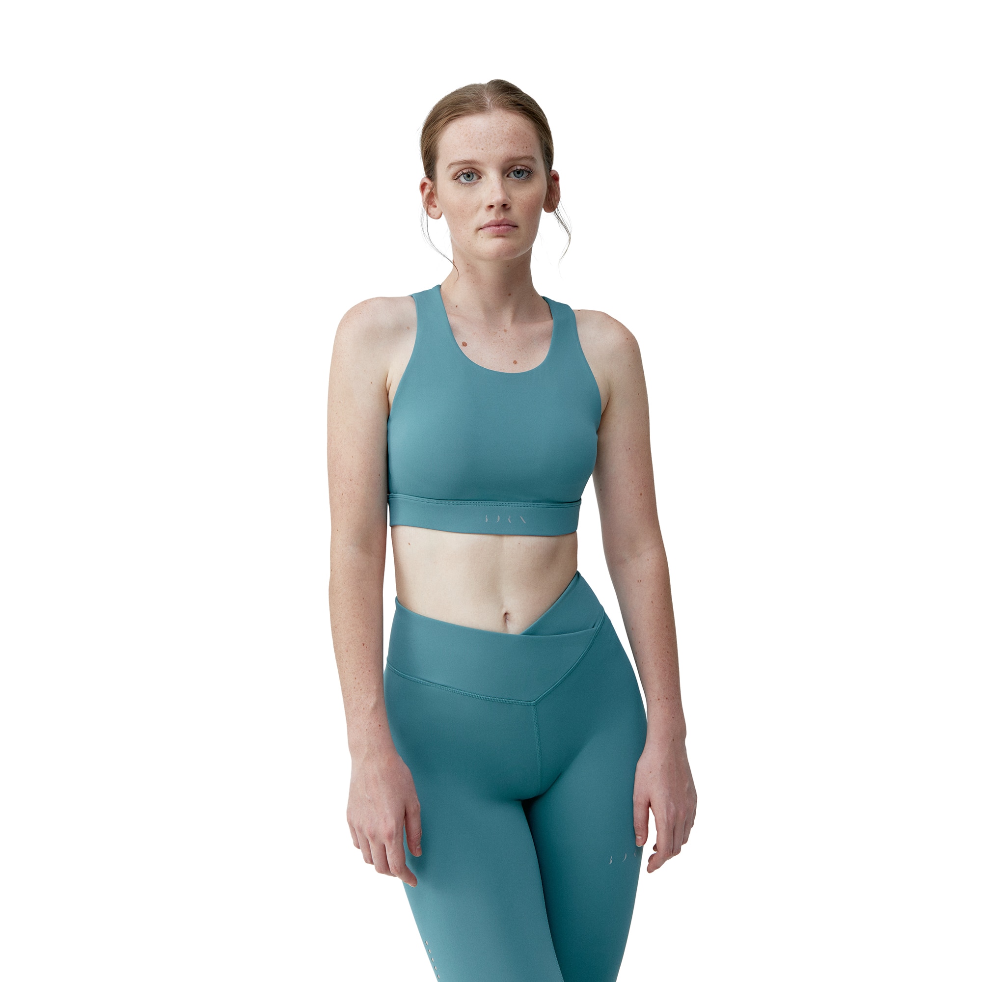 Born Top deportivo de mujer Nara Living Yoga Azul claro