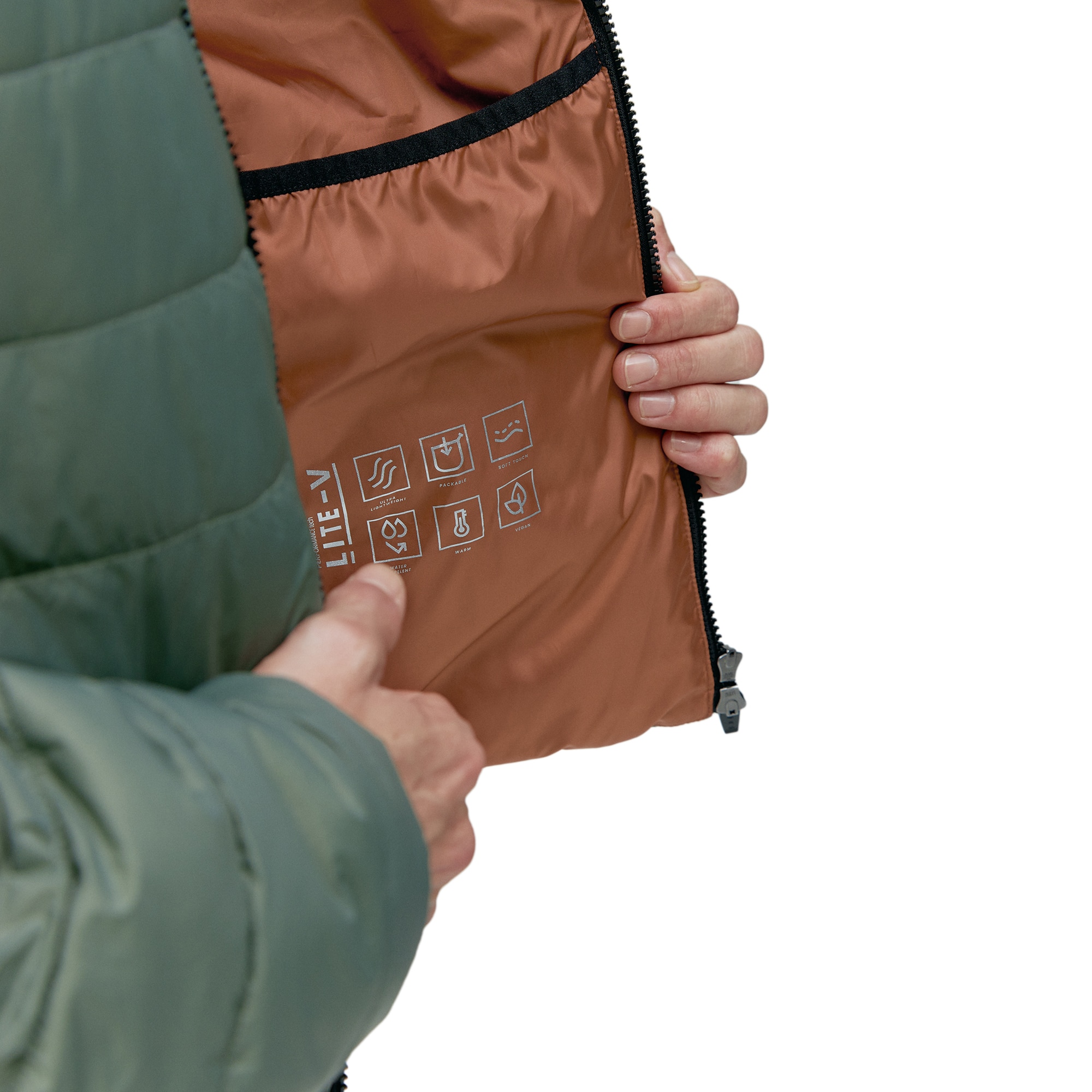 Imagen 3 de Chaqueta de hombre Thames Born Living Yoga - Verde militar Verde militar