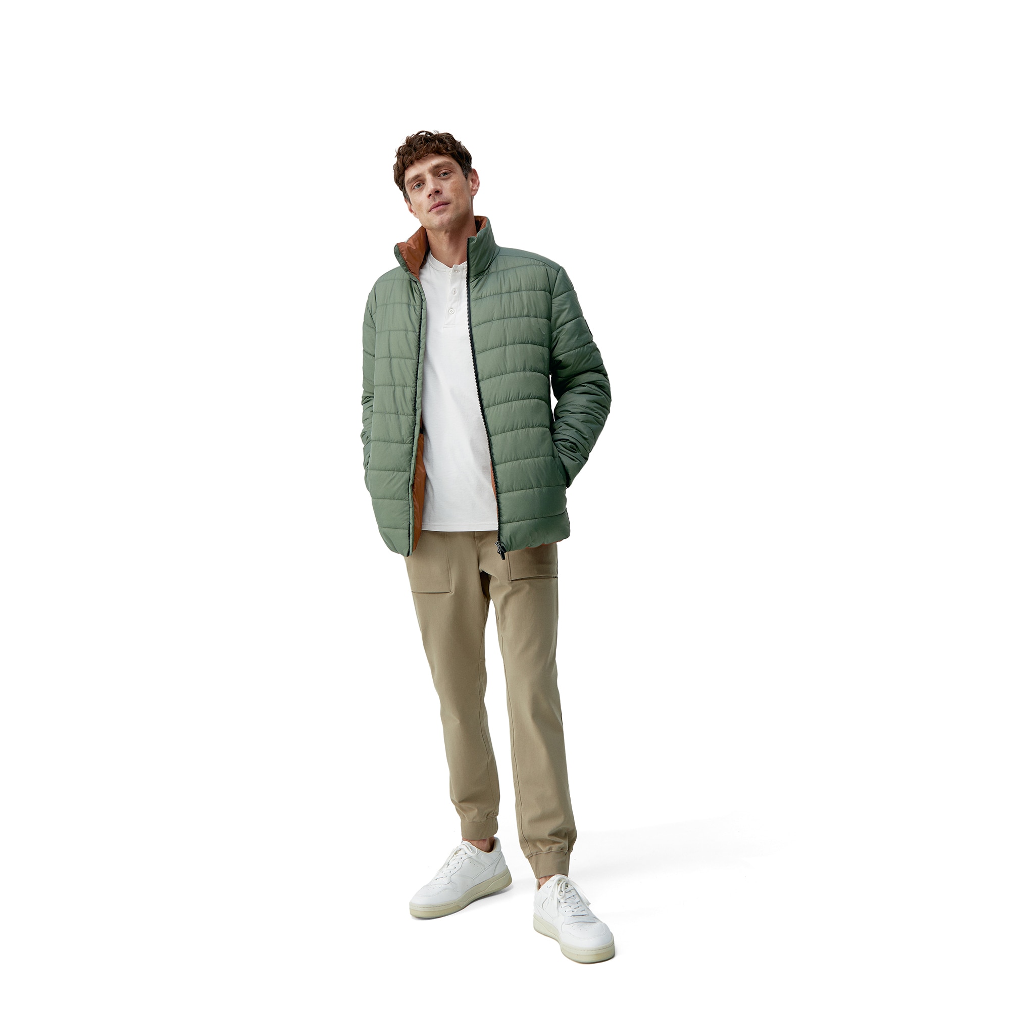Imagen 6 de Chaqueta de hombre Thames Born Living Yoga - Verde militar Verde militar