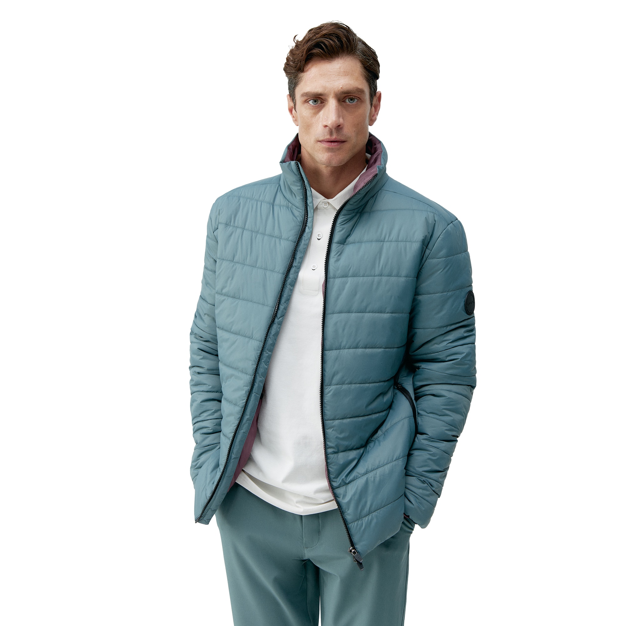 Born Chaqueta de hombre Thames Living Yoga Azul marino