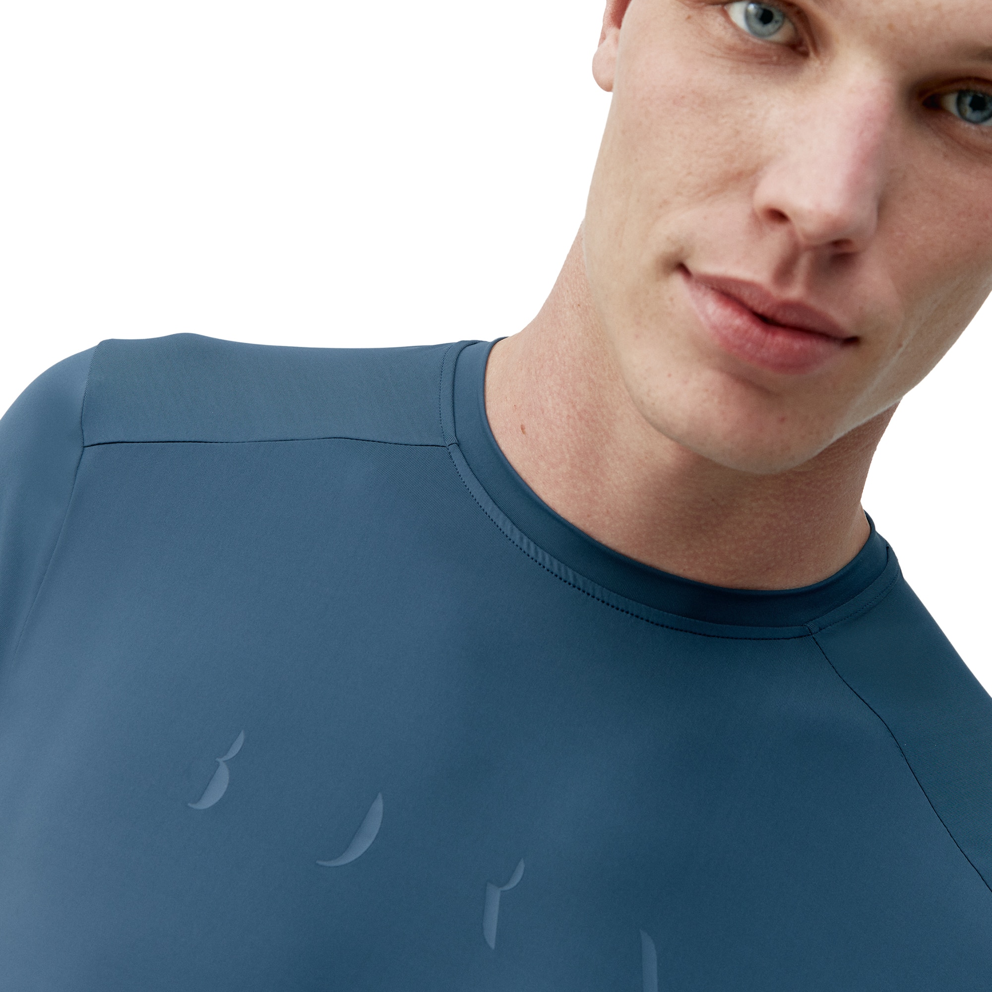 Camiseta de hombre Volta Born Living Yoga - Azul denim Azul denim-3