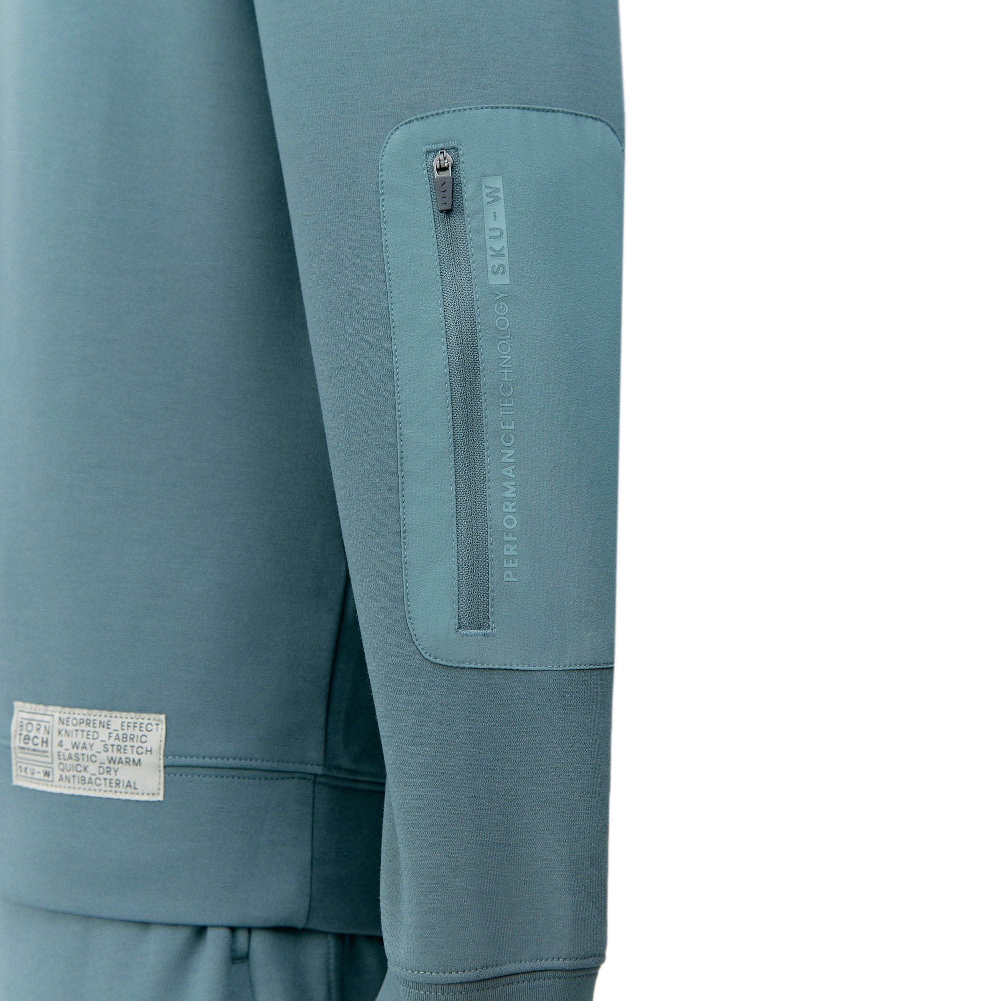 Sudadera de hombre Ness Born Living Yoga - Verde grisáceo Verde grisáceo-2