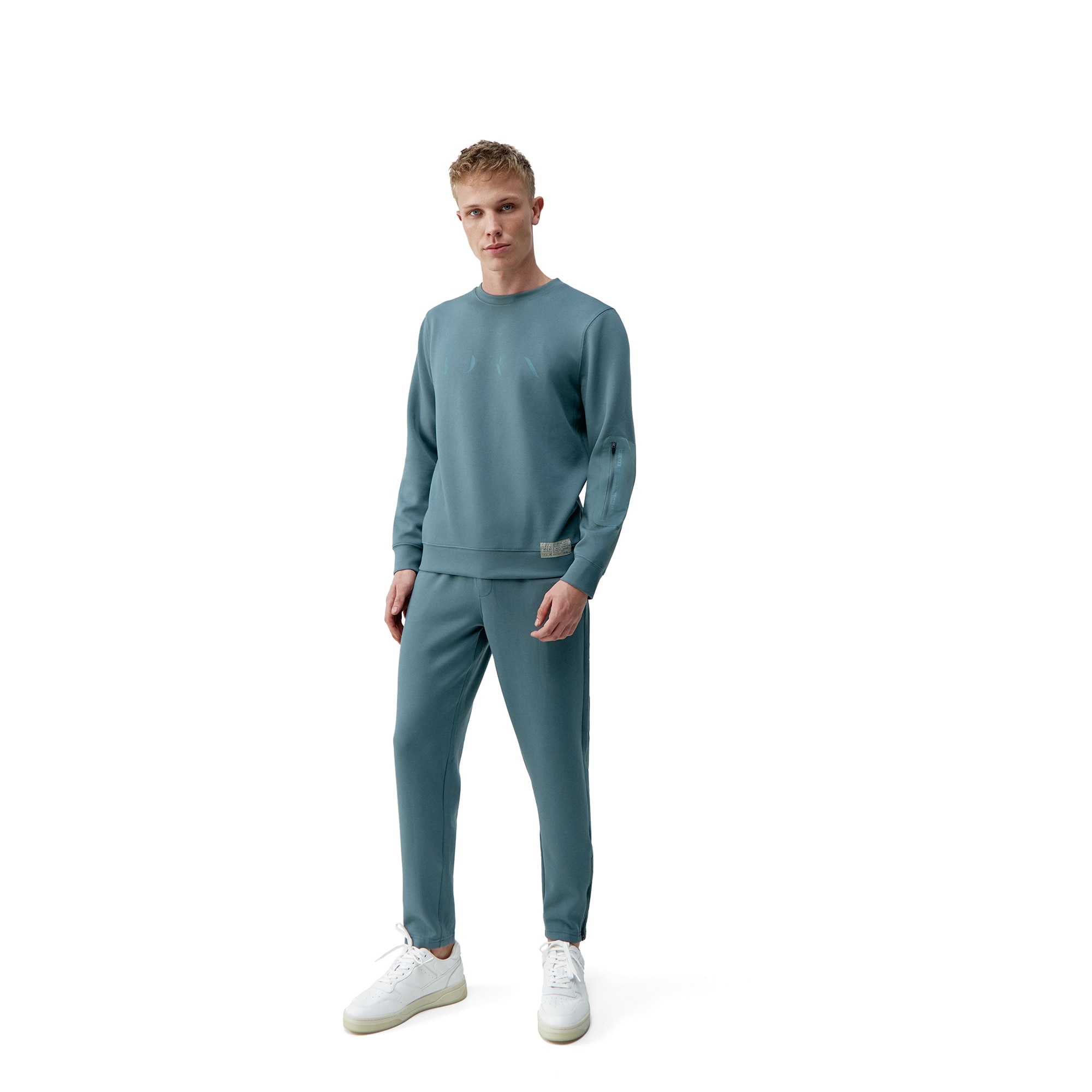 Sudadera de hombre Ness Born Living Yoga - Verde grisáceo Verde grisáceo-3