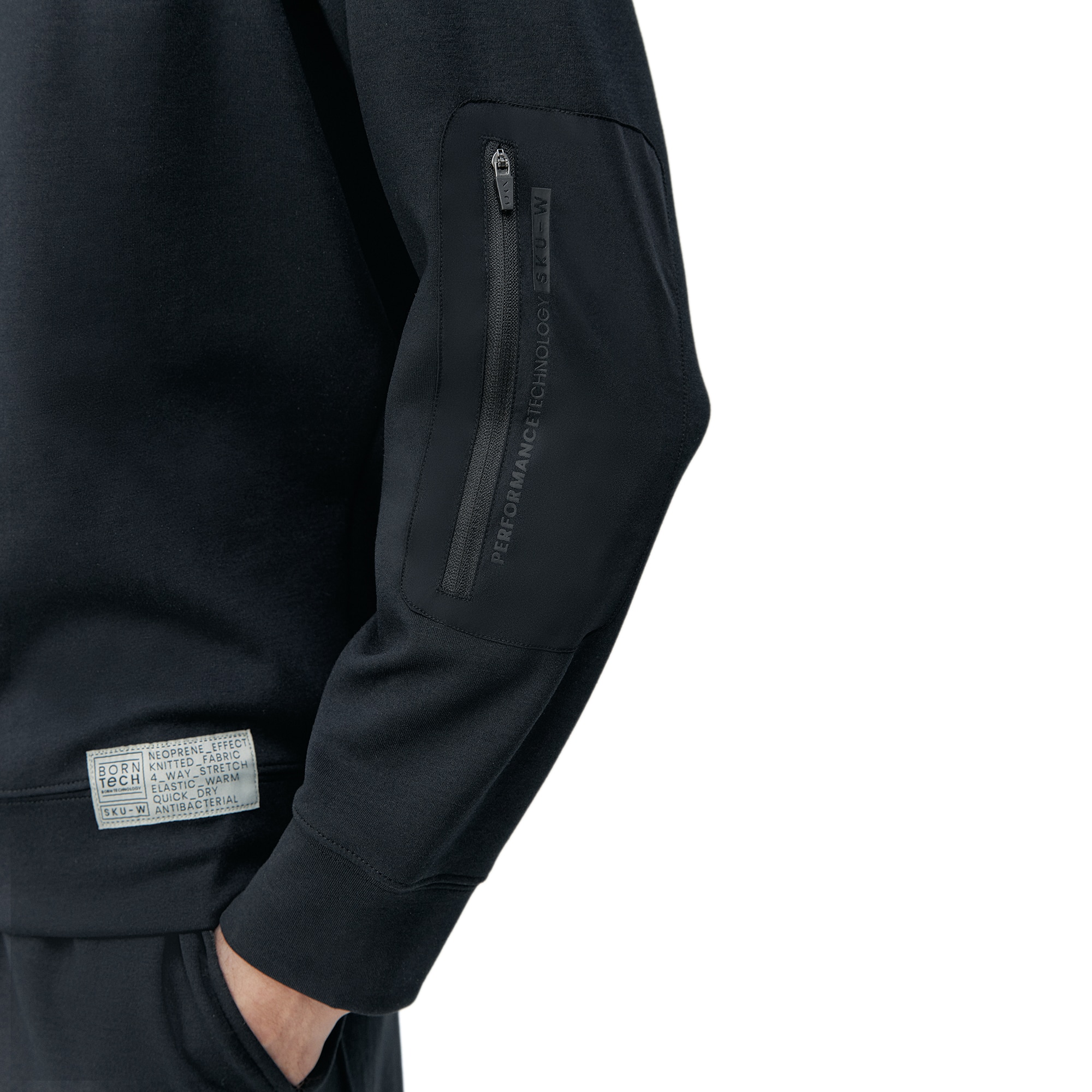 Sudadera de hombre Ness Born Living Yoga - Negro Negro-4