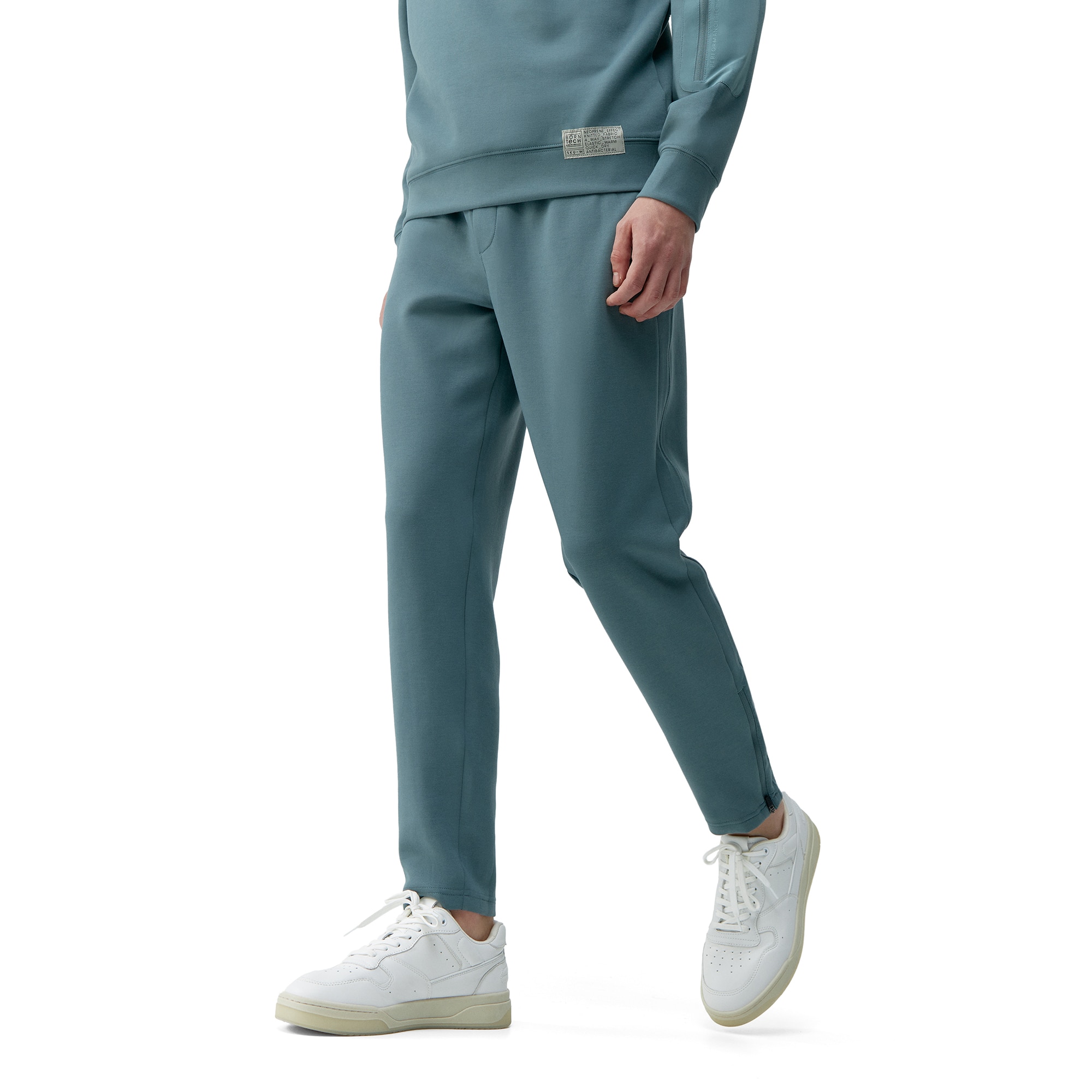 Born Pantalones de hombre Ness Living Yoga Verde grisáceo