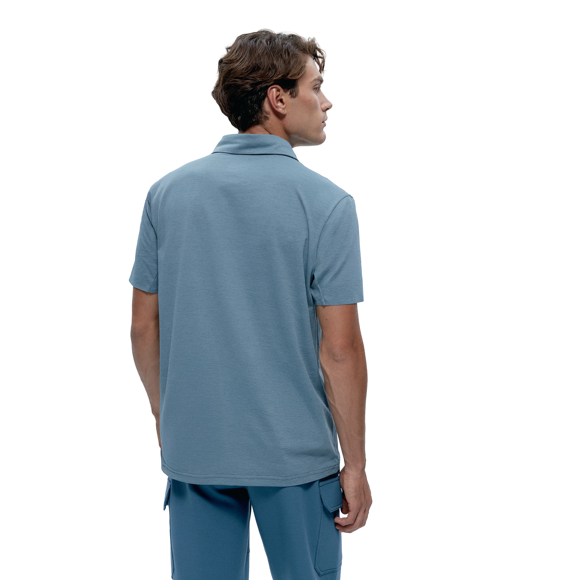 Polo de hombre Kariba Born Living Yoga - Azul grisáceo Azul grisáceo-2