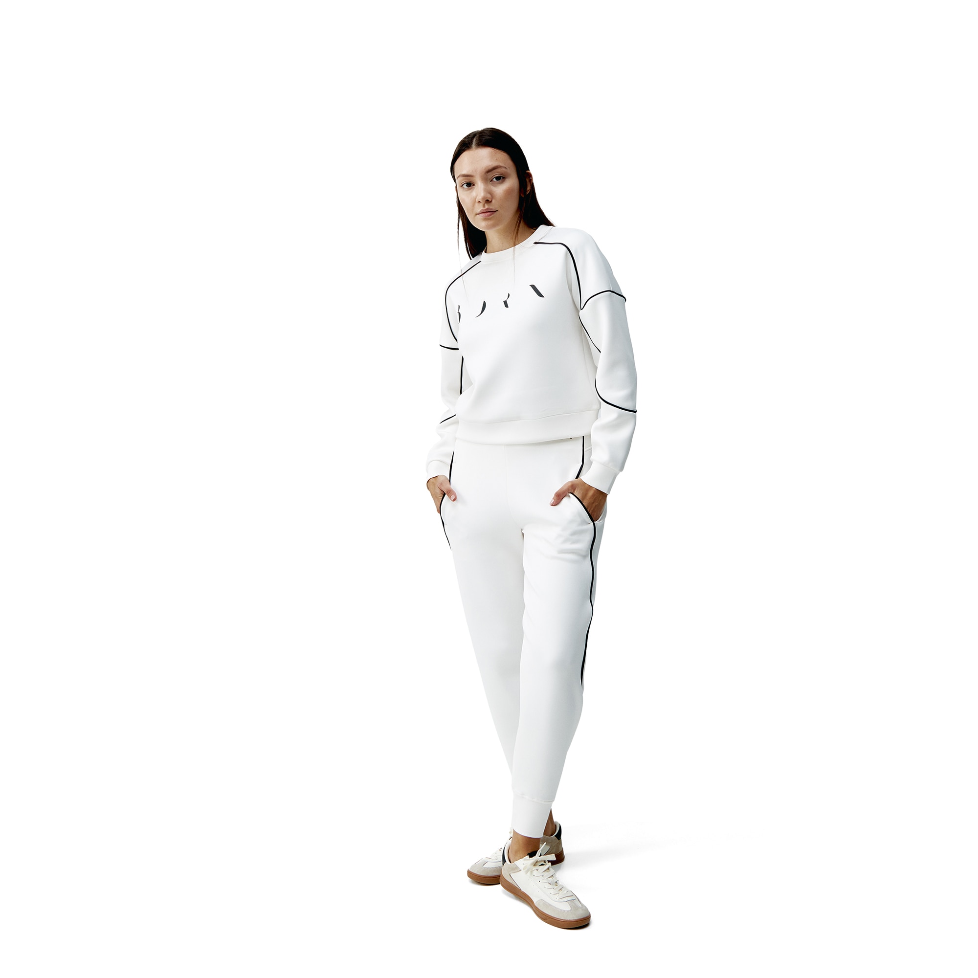 Pantalones de mujer Agda Born Living Yoga - Blanco roto Blanco roto-3