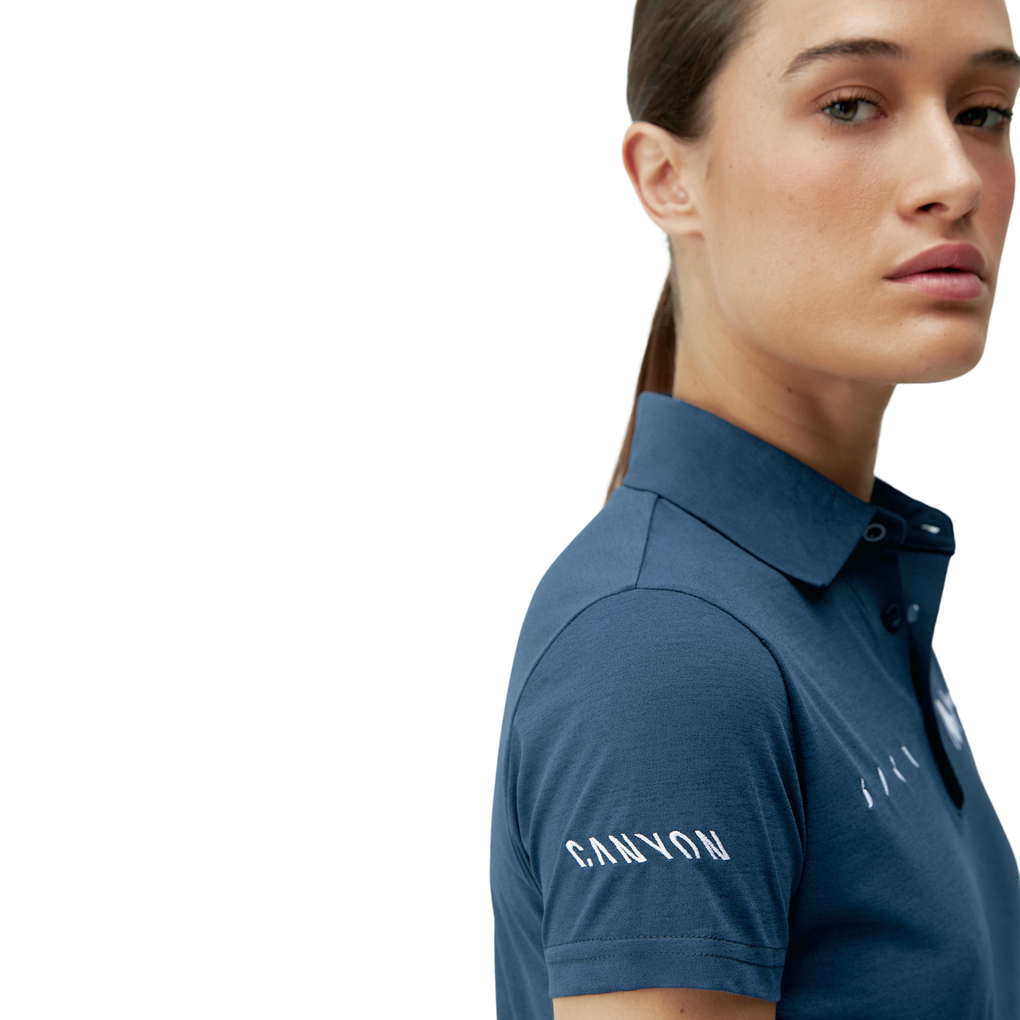 Imagen 3 de Polo de mujer Movistar Born Living Yoga - Azul marino Azul marino